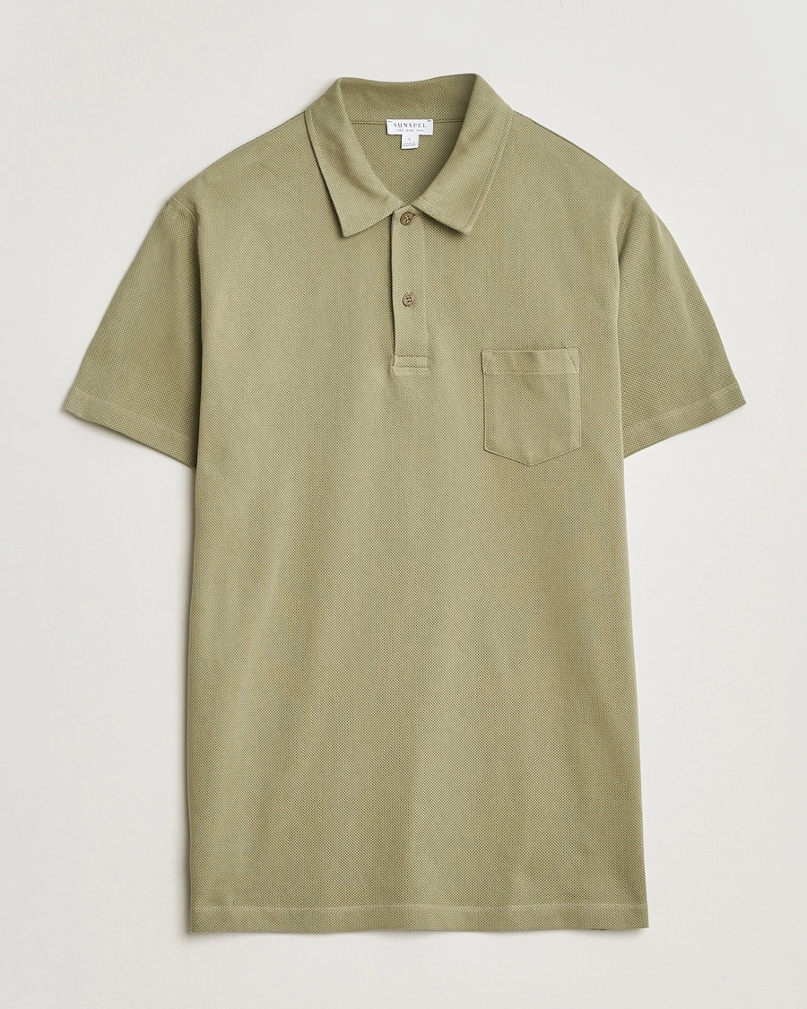 Herr | Pikéer | Sunspel | Riviera Polo Shirt Pistachio