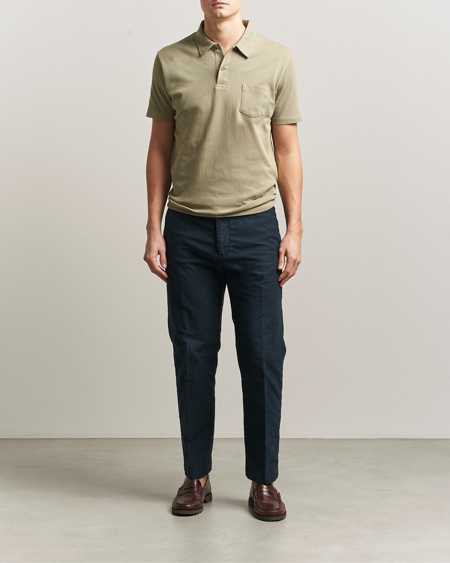 Herr | Pikéer | Sunspel | Riviera Polo Shirt Pistachio