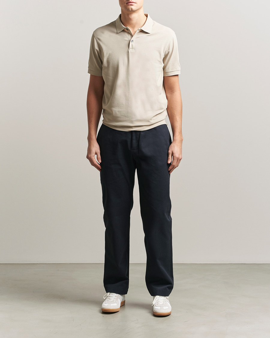 Herr | Pikéer | Sunspel | Supima Cotton Short Sleeve Pique Polo Hazelwood