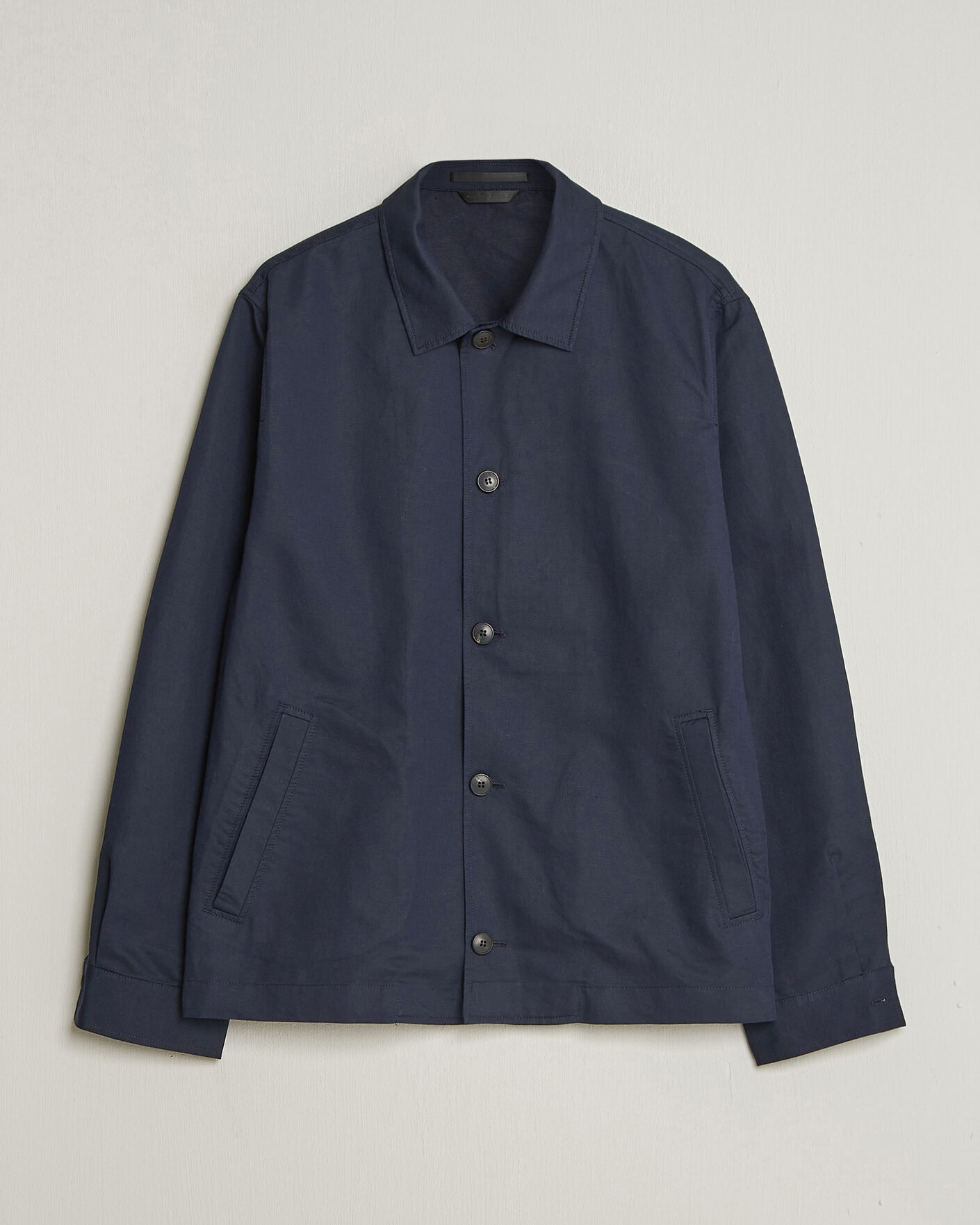 Herr | Jackor | Sunspel | Cotton/Linen Jacket Navy