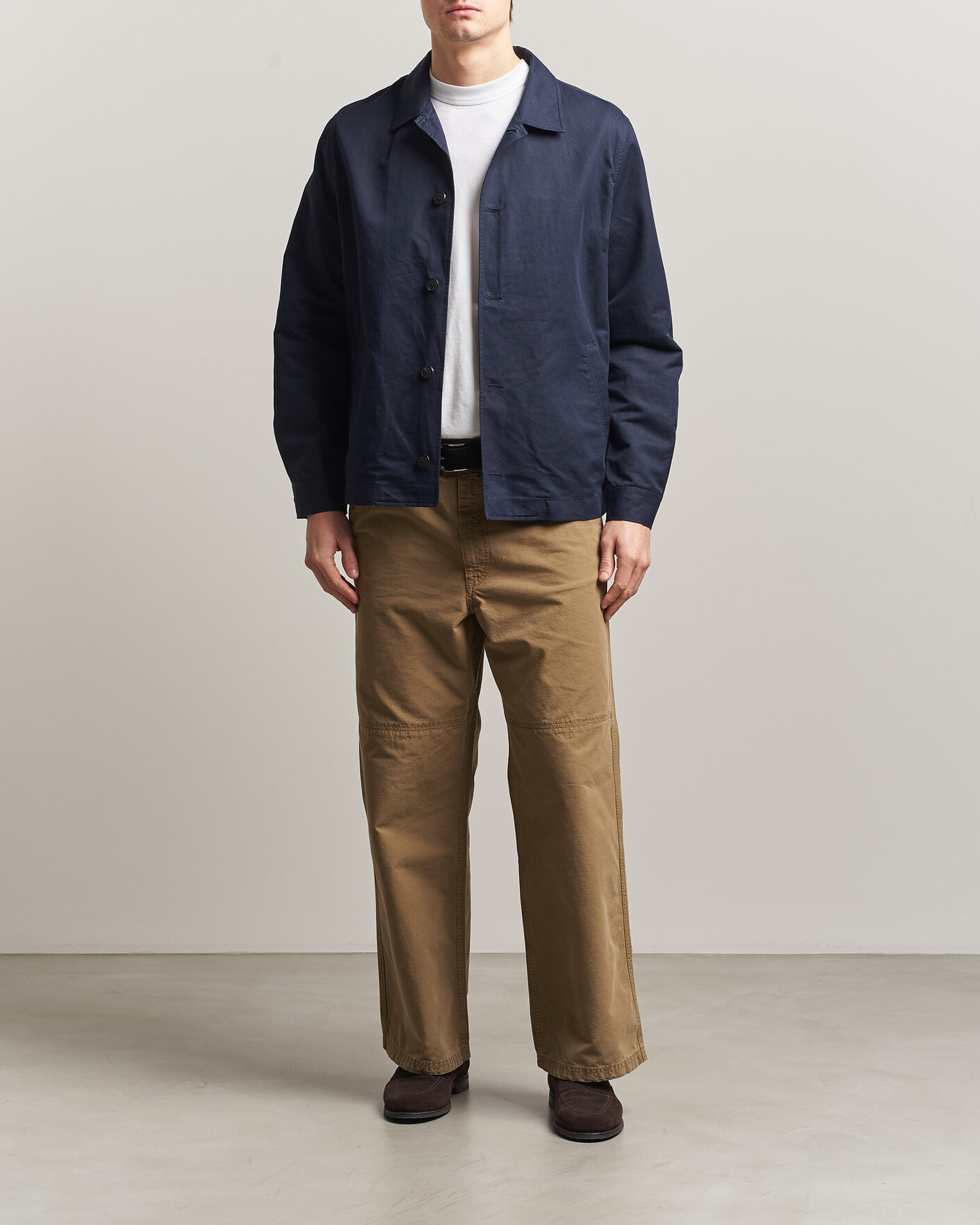 Herr | Jackor | Sunspel | Cotton/Linen Jacket Navy