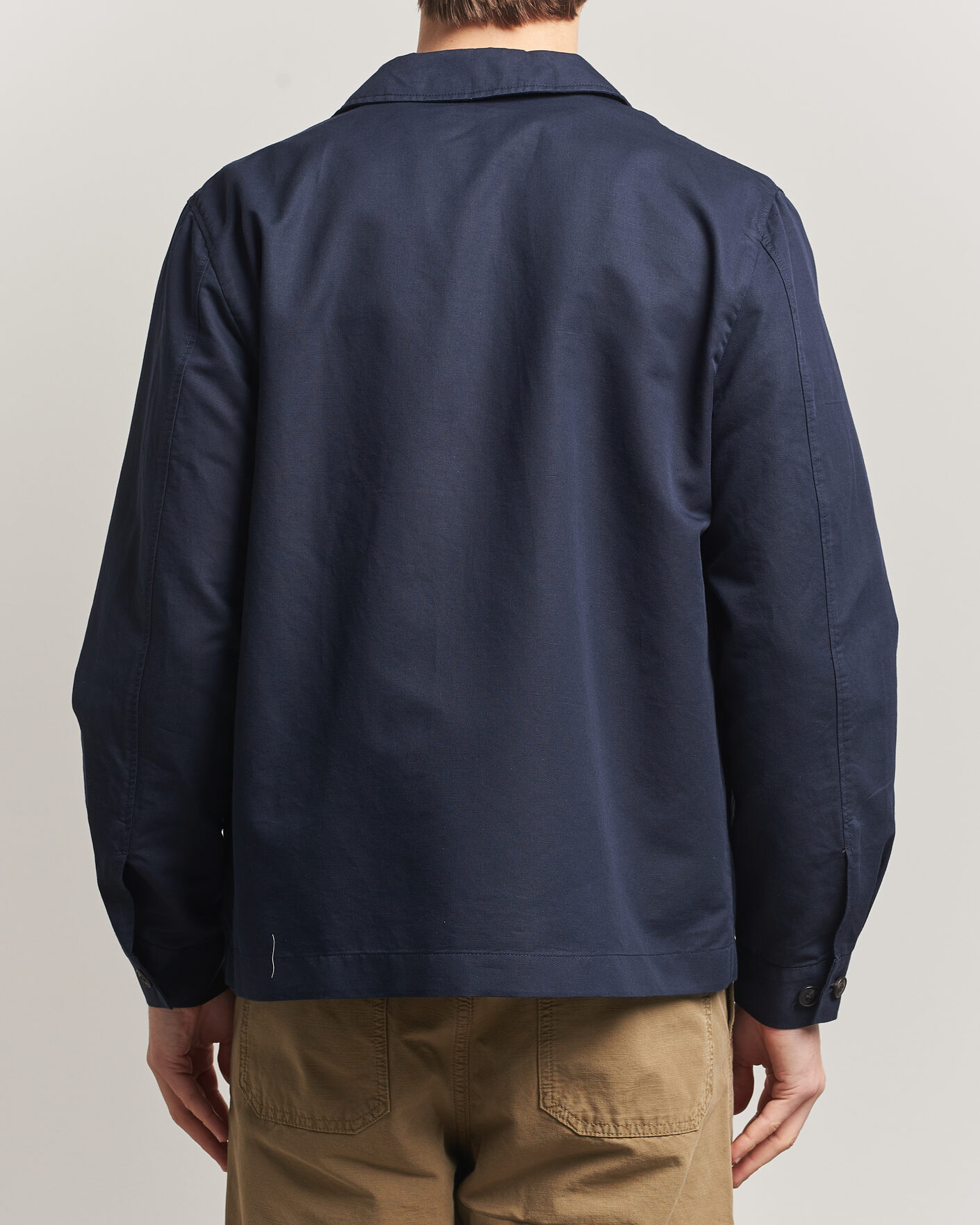 Herr | Jackor | Sunspel | Cotton/Linen Jacket Navy