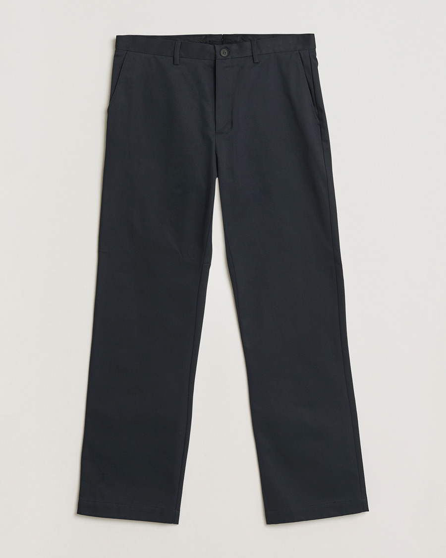 Herr | Byxor | Sunspel | Soft Cotton Drill Trousers Navy