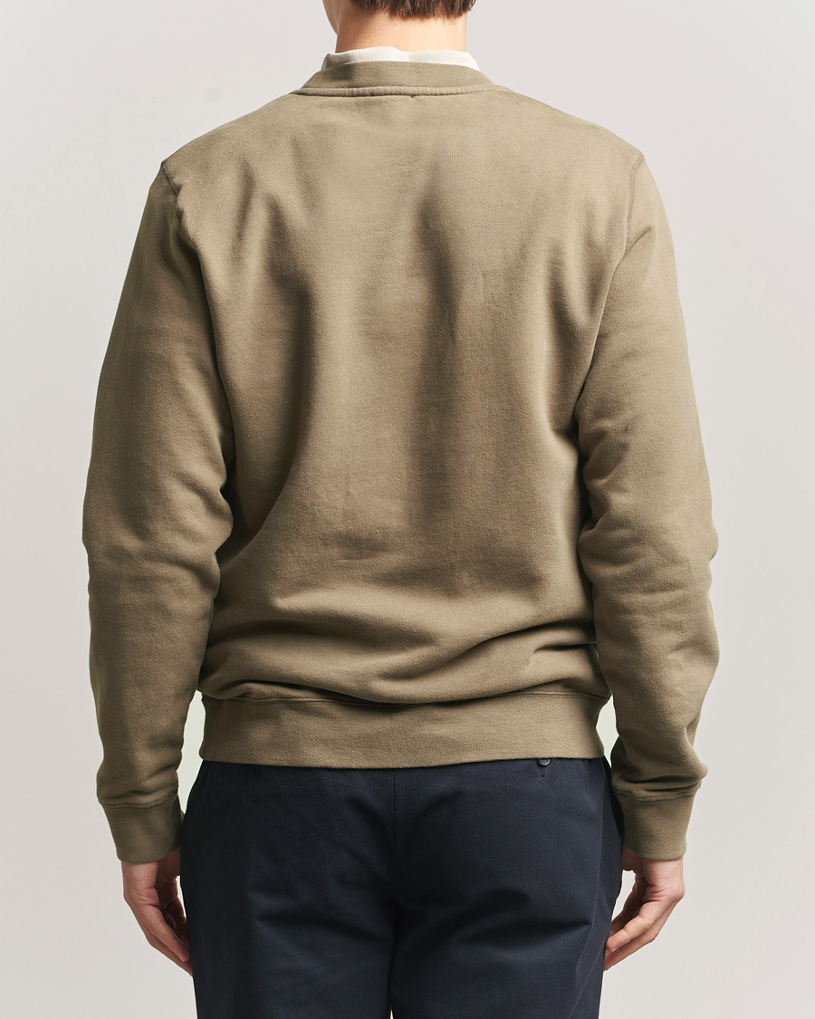Herr | Tröjor | Sunspel | Loopback Sweatshirt Dark Cedar