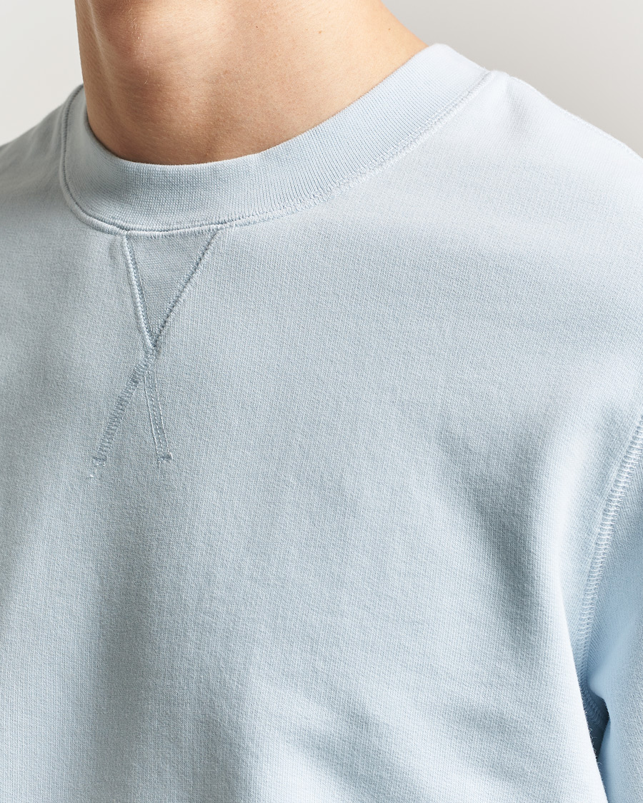Herr | Tröjor | Sunspel | Loopback Sweatshirt Pastel Blue