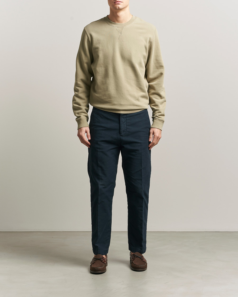Herr | Tröjor | Sunspel | Loopback Sweatshirt Pistachio