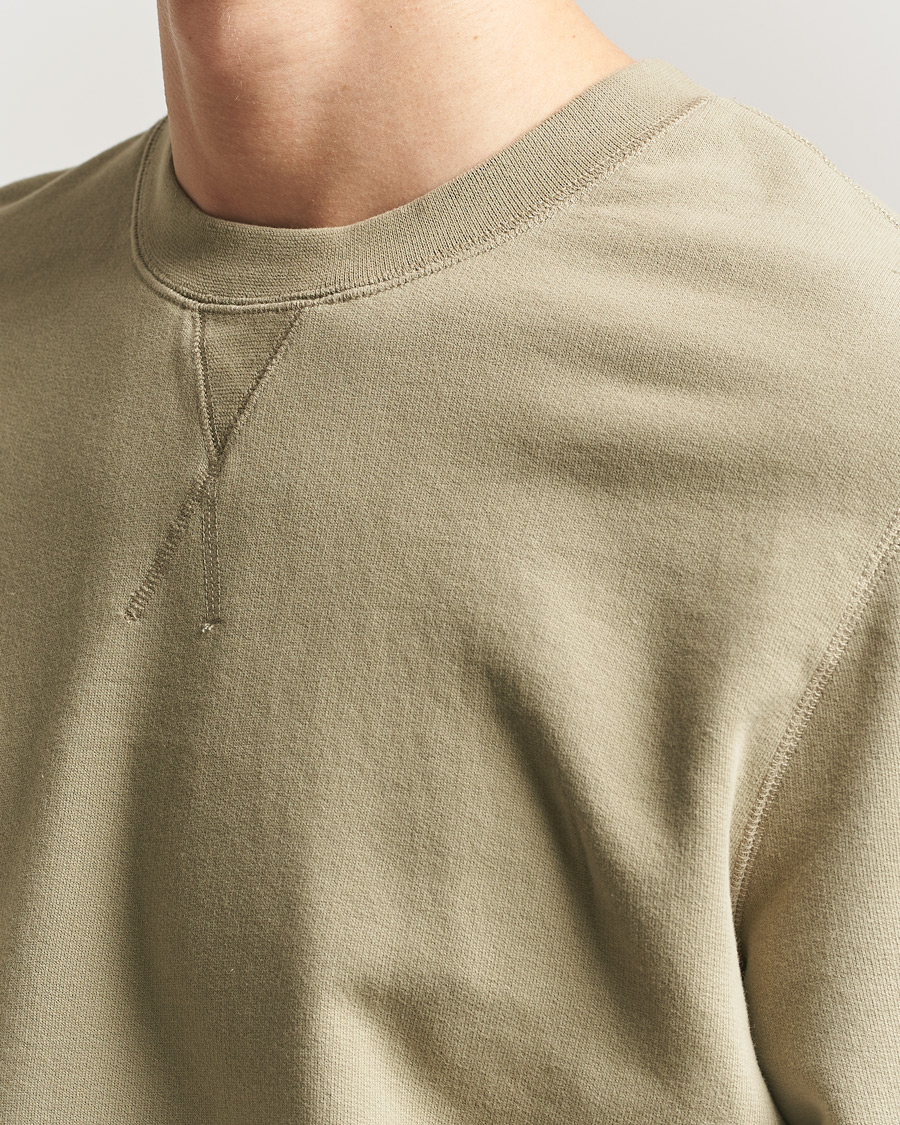 Herr | Tröjor | Sunspel | Loopback Sweatshirt Pistachio