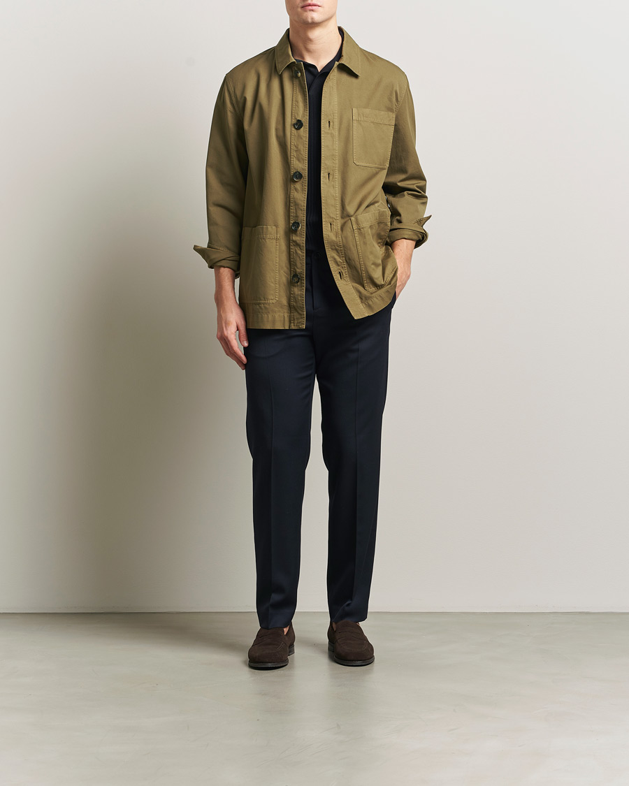 Herr | Jackor | Kiton | Cotton Canvas Chore Jacket Military