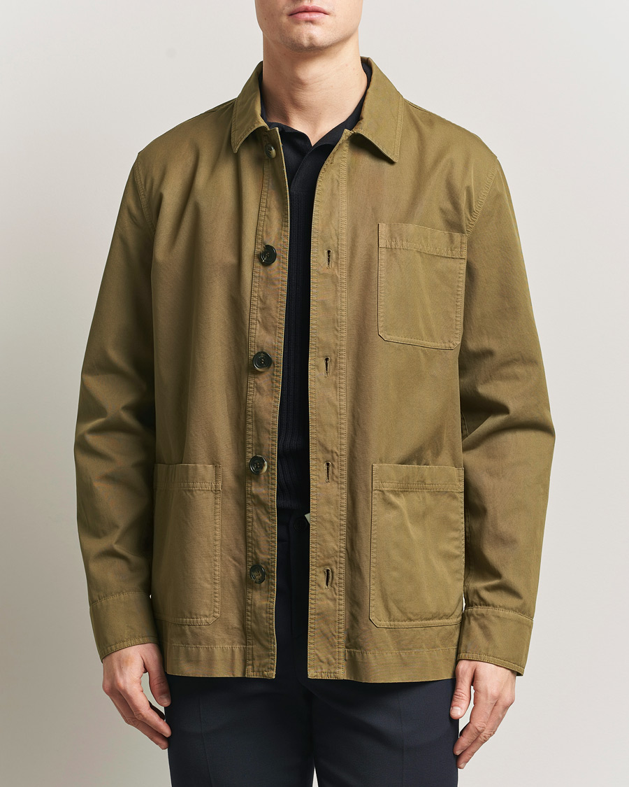 Herr | Jackor | Kiton | Cotton Canvas Chore Jacket Military