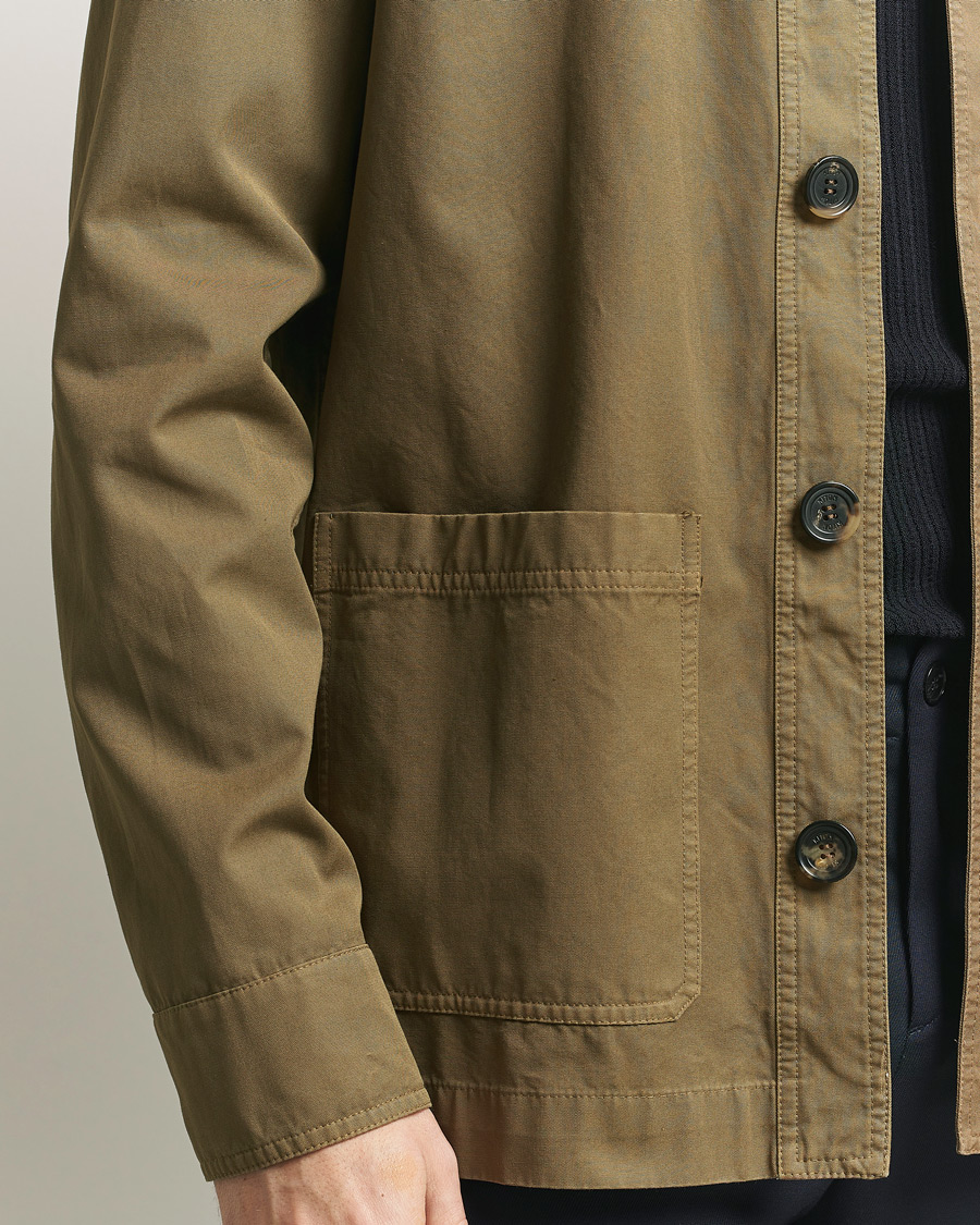 Herr | Jackor | Kiton | Cotton Canvas Chore Jacket Military