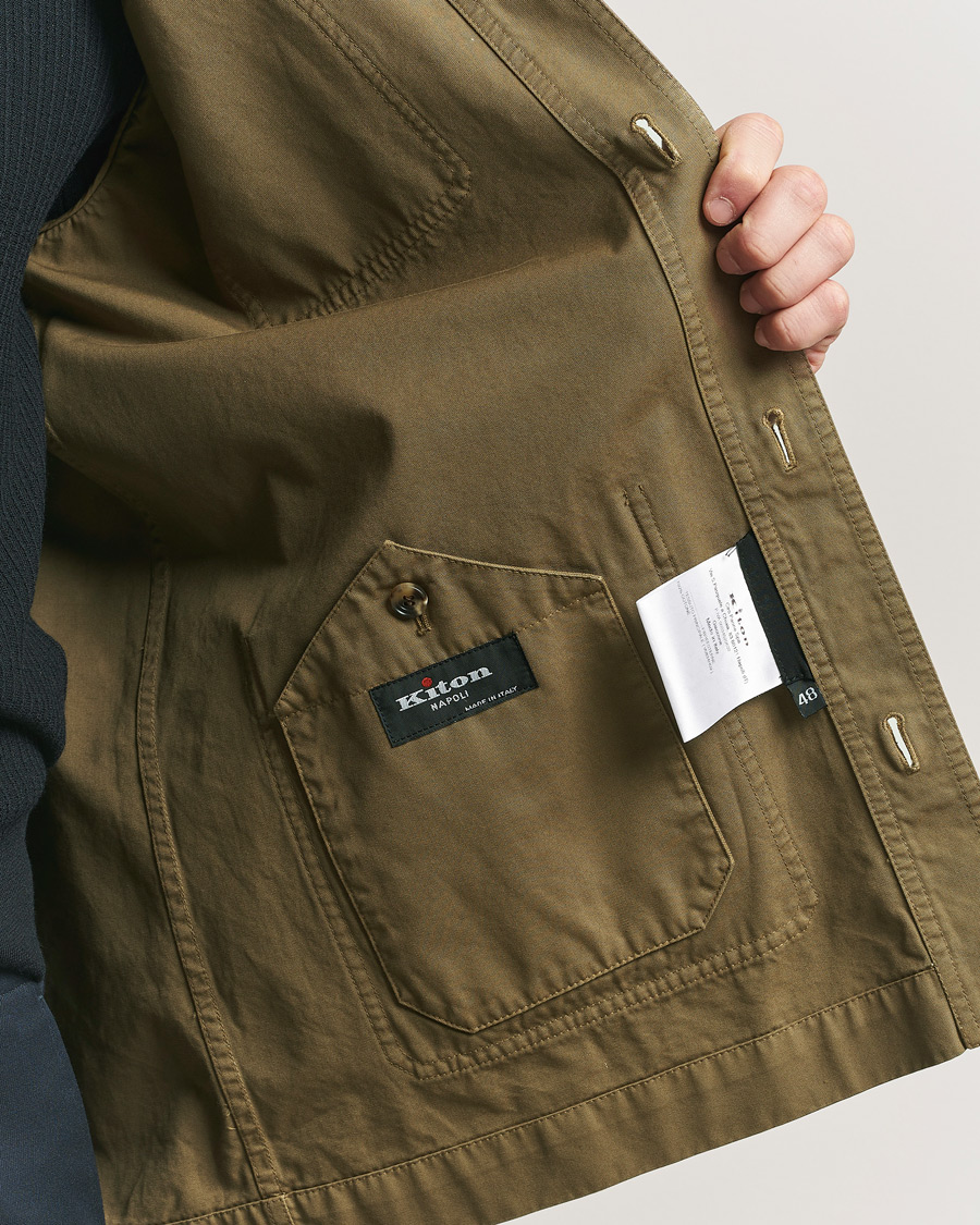 Herr | Jackor | Kiton | Cotton Canvas Chore Jacket Military