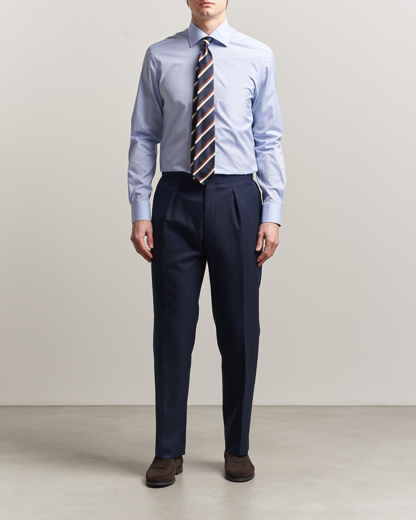 Herr | Skjortor | Kiton | Slim Fit Dress Shirt Light Blue