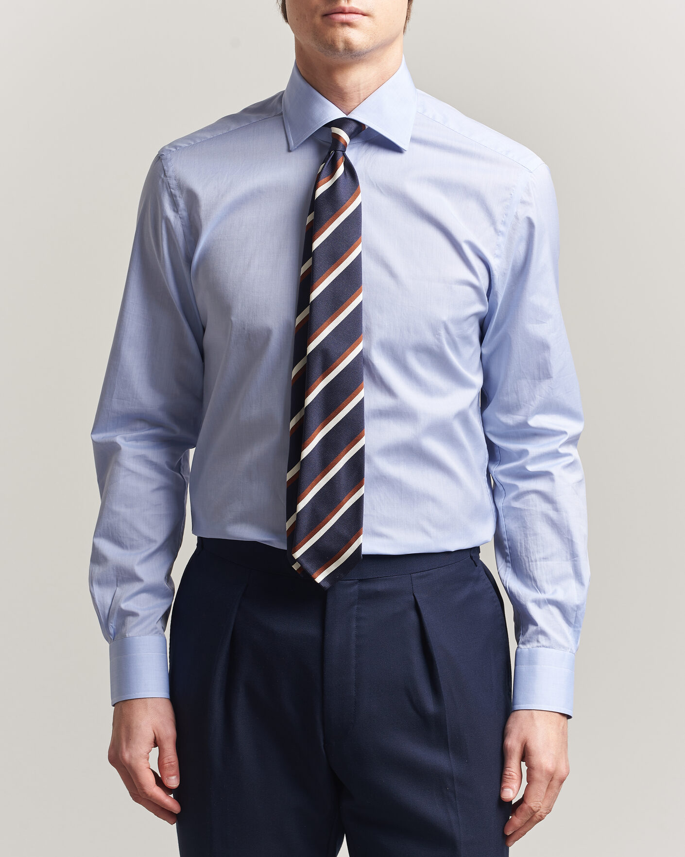 Herr | Skjortor | Kiton | Slim Fit Dress Shirt Light Blue