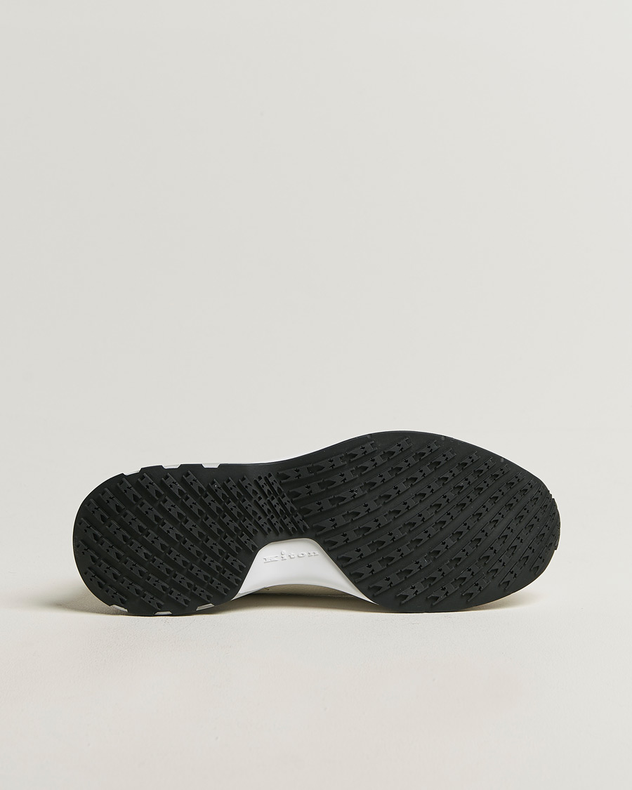 Herr | Sneakers | Kiton | Deerskin Running Sneakers White