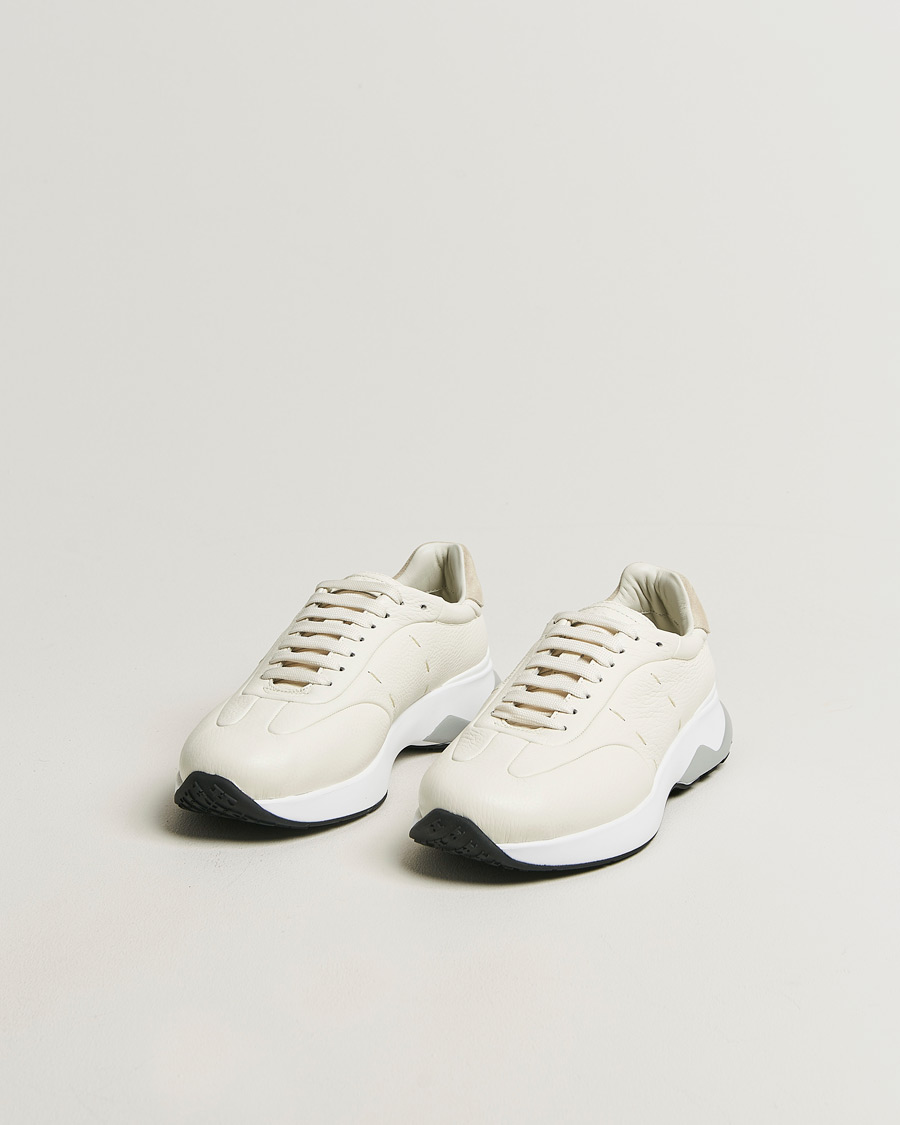 Herr | Sneakers | Kiton | Deerskin Running Sneakers White