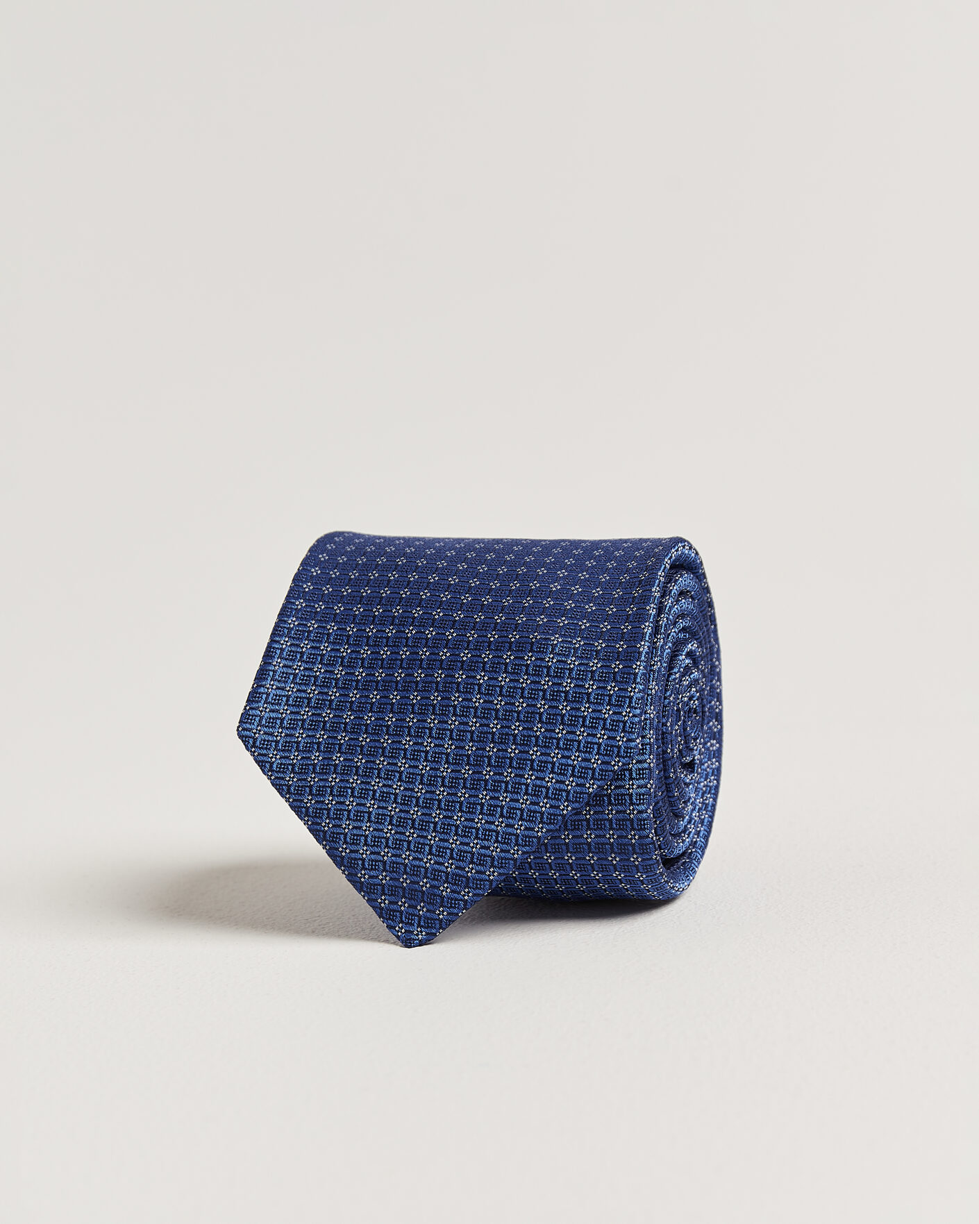 Herr | Slipsar | Kiton | Micro Structure Silk Tie Navy