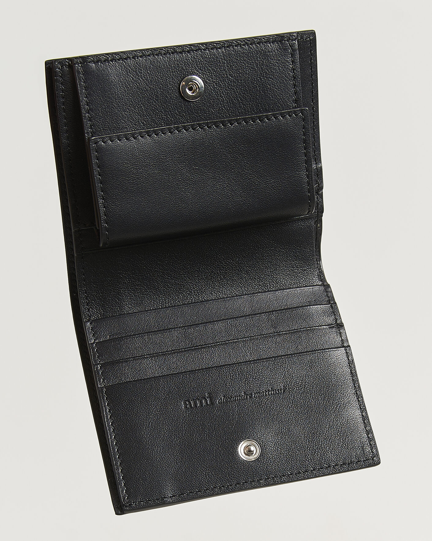 Herr | Plånböcker | AMI | Tonal Heart Logo Wallet Black