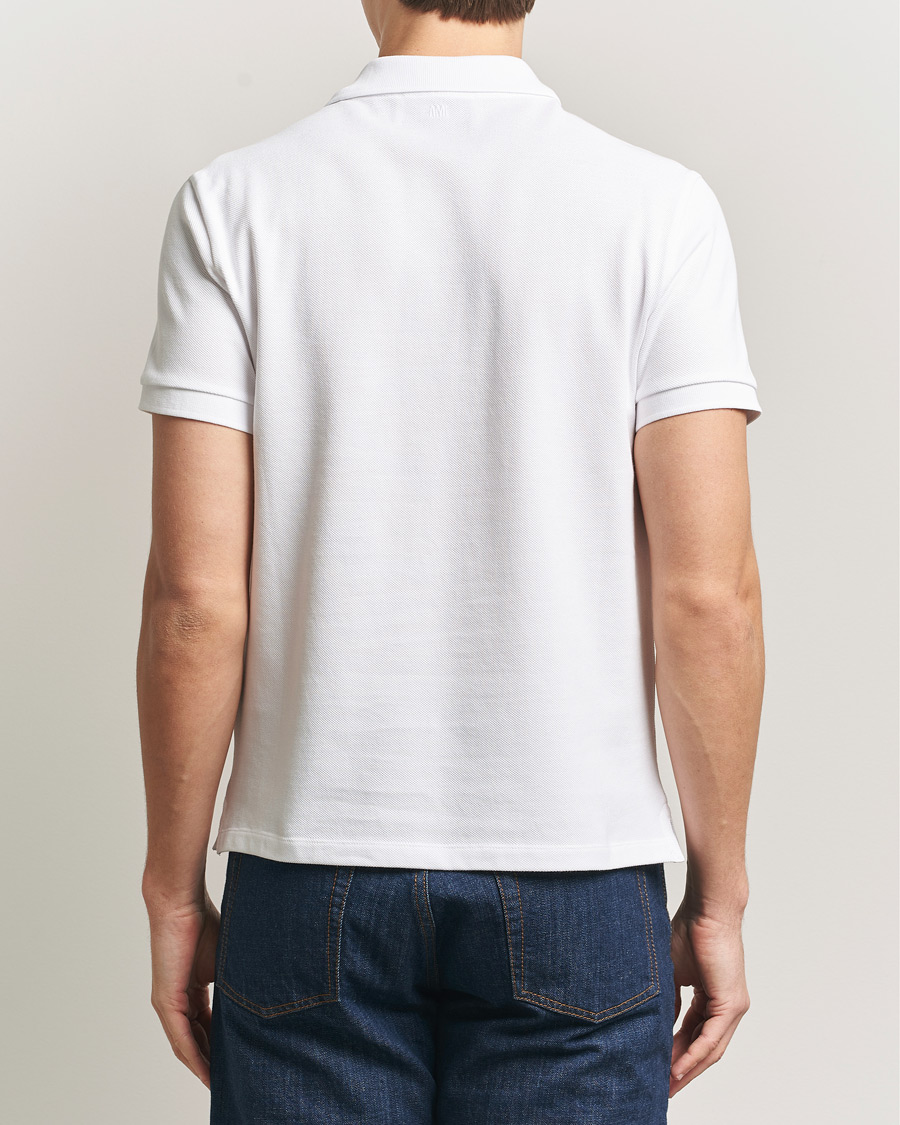 Herr | Pikéer | AMI | Contrast Heart Logo Polo White