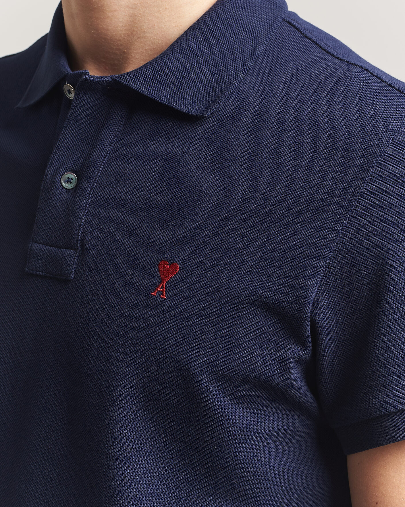 Herr | Pikéer | AMI | Heart Logo Polo Navy