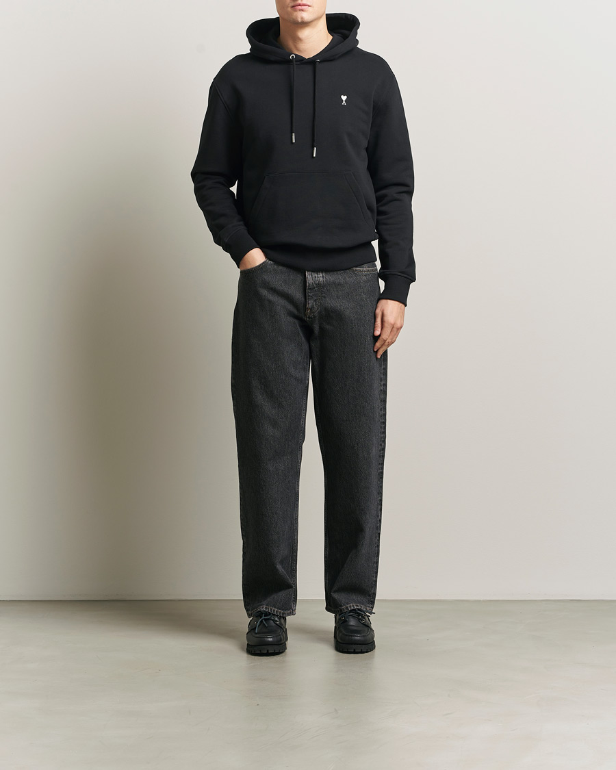 Herr | Tröjor | AMI | Contrast Heart Logo Hoodie Black