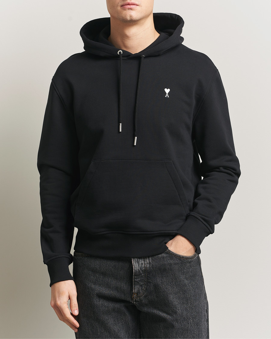 Herr | Tröjor | AMI | Contrast Heart Logo Hoodie Black