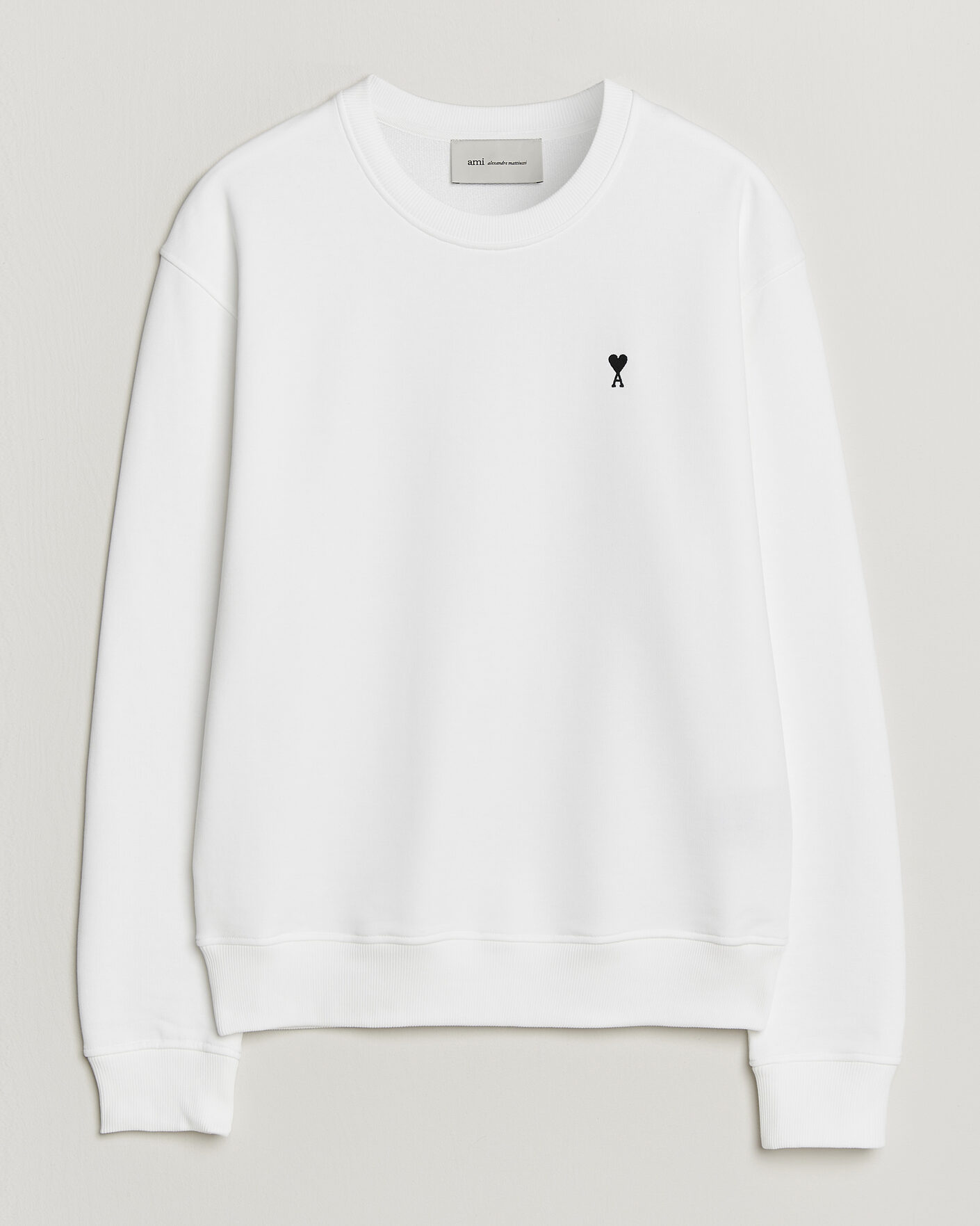 Herr | Tröjor | AMI | Contrast Heart Logo Sweatshirt White