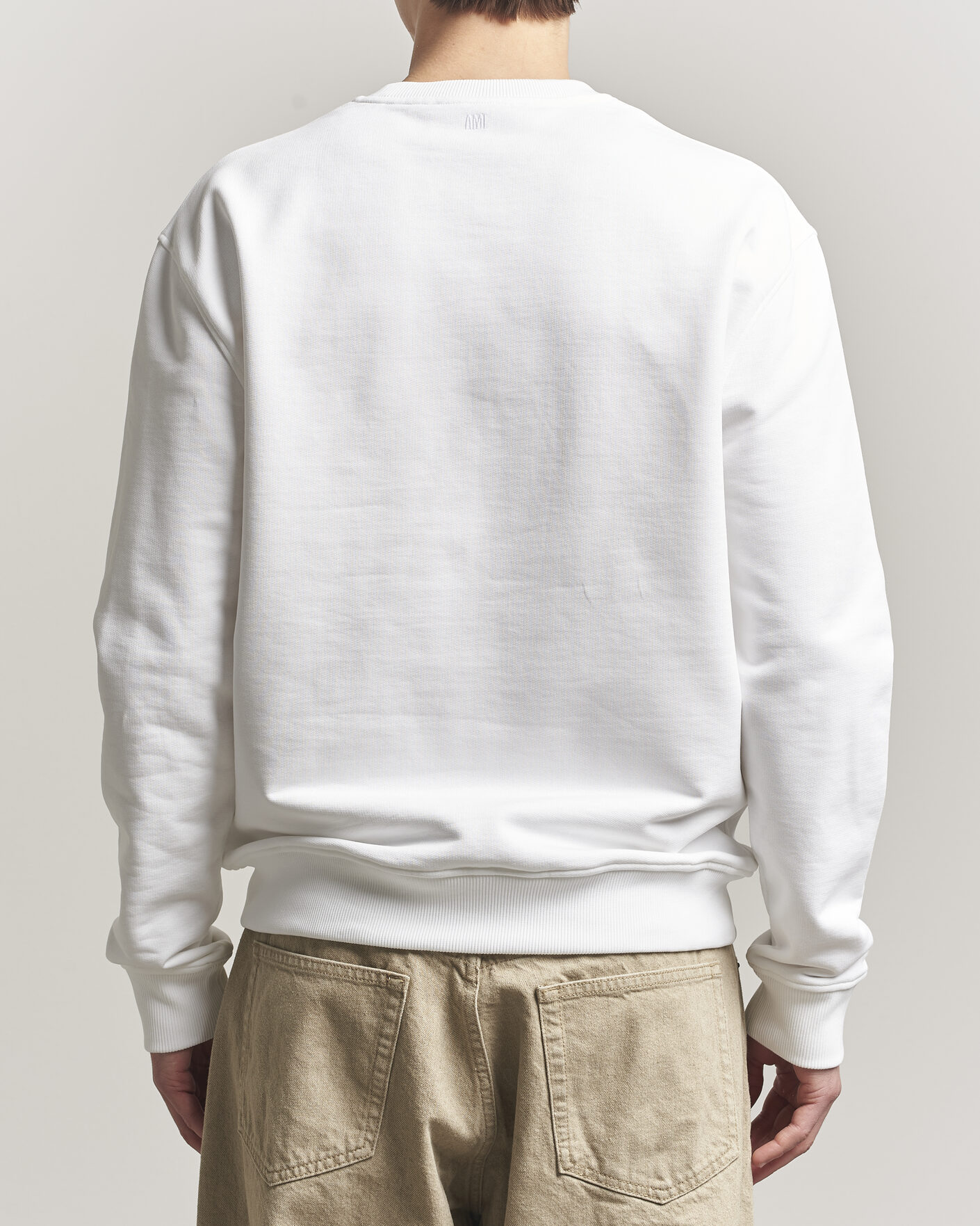Herr | Tröjor | AMI | Contrast Heart Logo Sweatshirt White