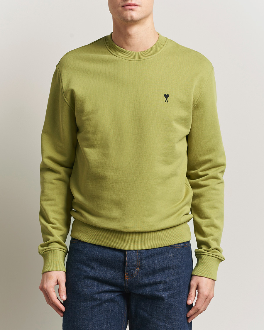 Herr | Tröjor | AMI | Contrast Heart Logo Sweatshirt Matcha