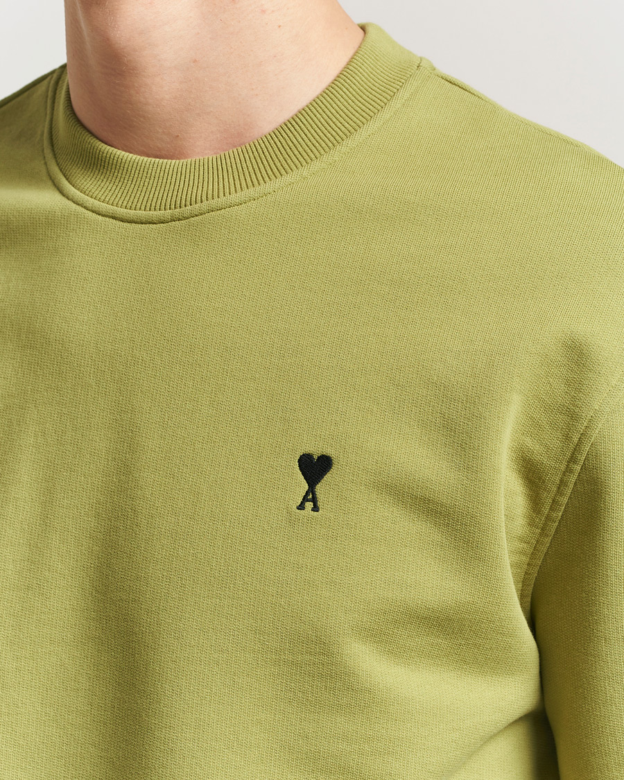 Herr | Tröjor | AMI | Contrast Heart Logo Sweatshirt Matcha