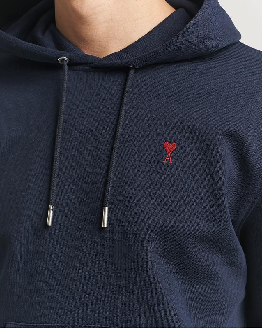 Herr | Tröjor | AMI | Heart Logo Hoodie Navy