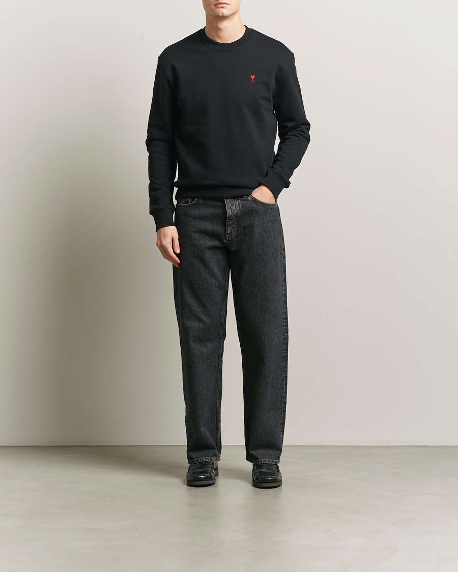 Herr | Tröjor | AMI | Heart Logo Sweatshirt Black
