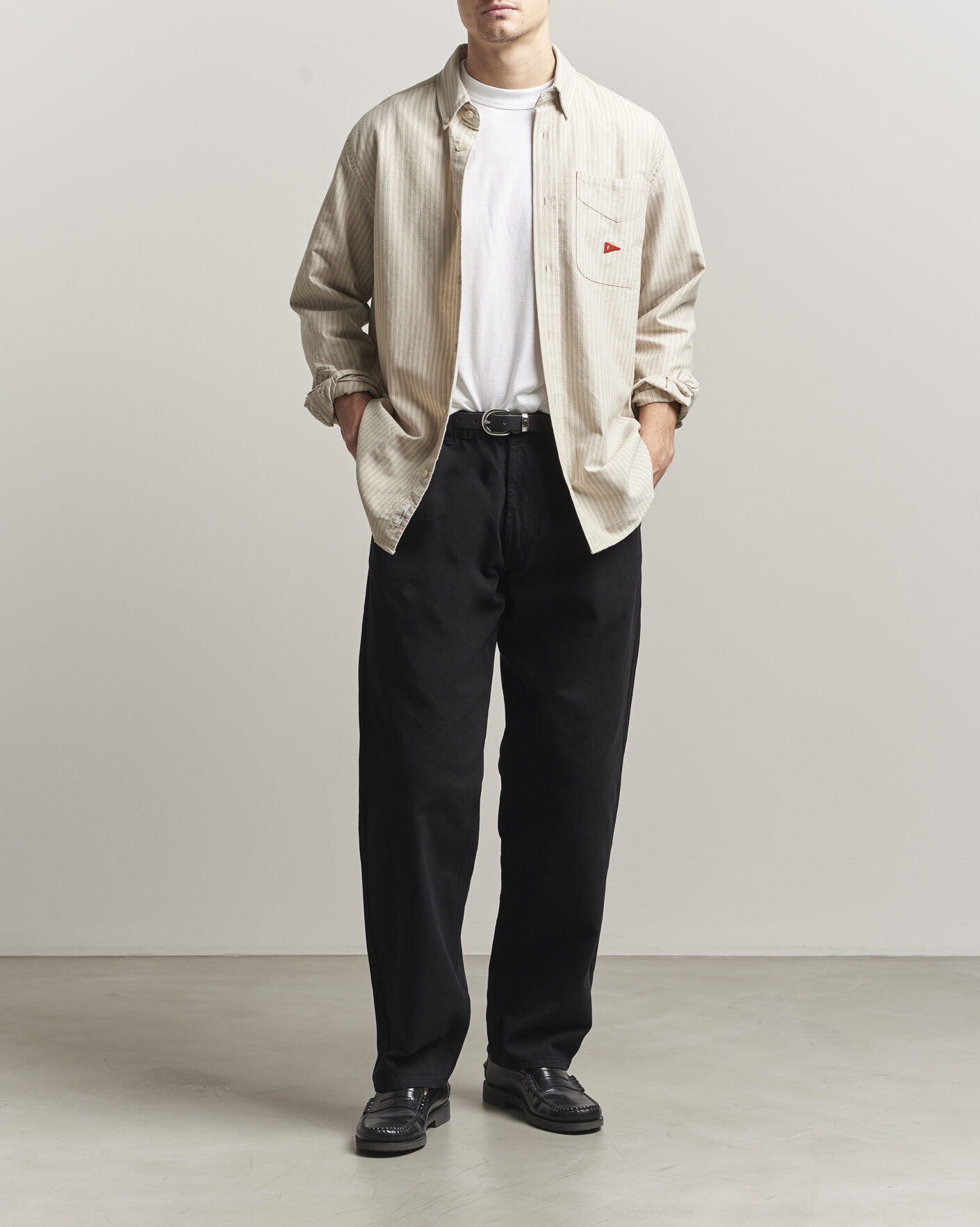 Herr | Byxor | Forét | Clay Twill Pants Black