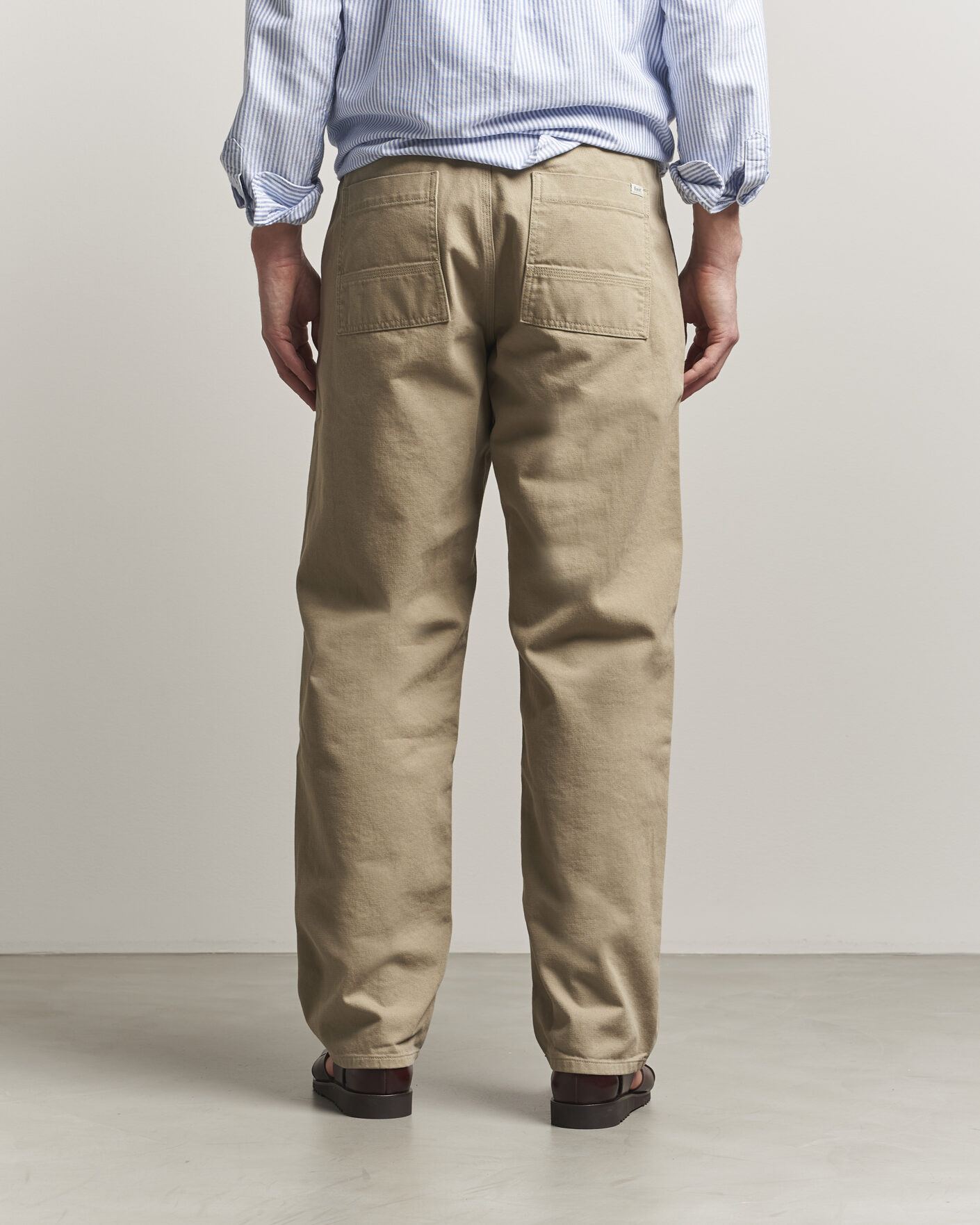 Herr | Byxor | Forét | Clay Twill Pants Khaki