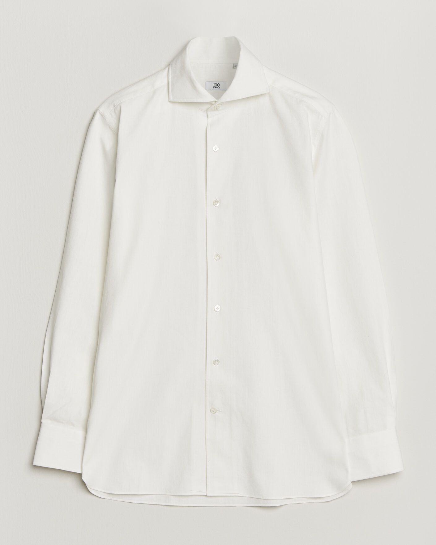 Herr | Skjortor | 100Hands | Washed Japanese Denim Shirt Off White