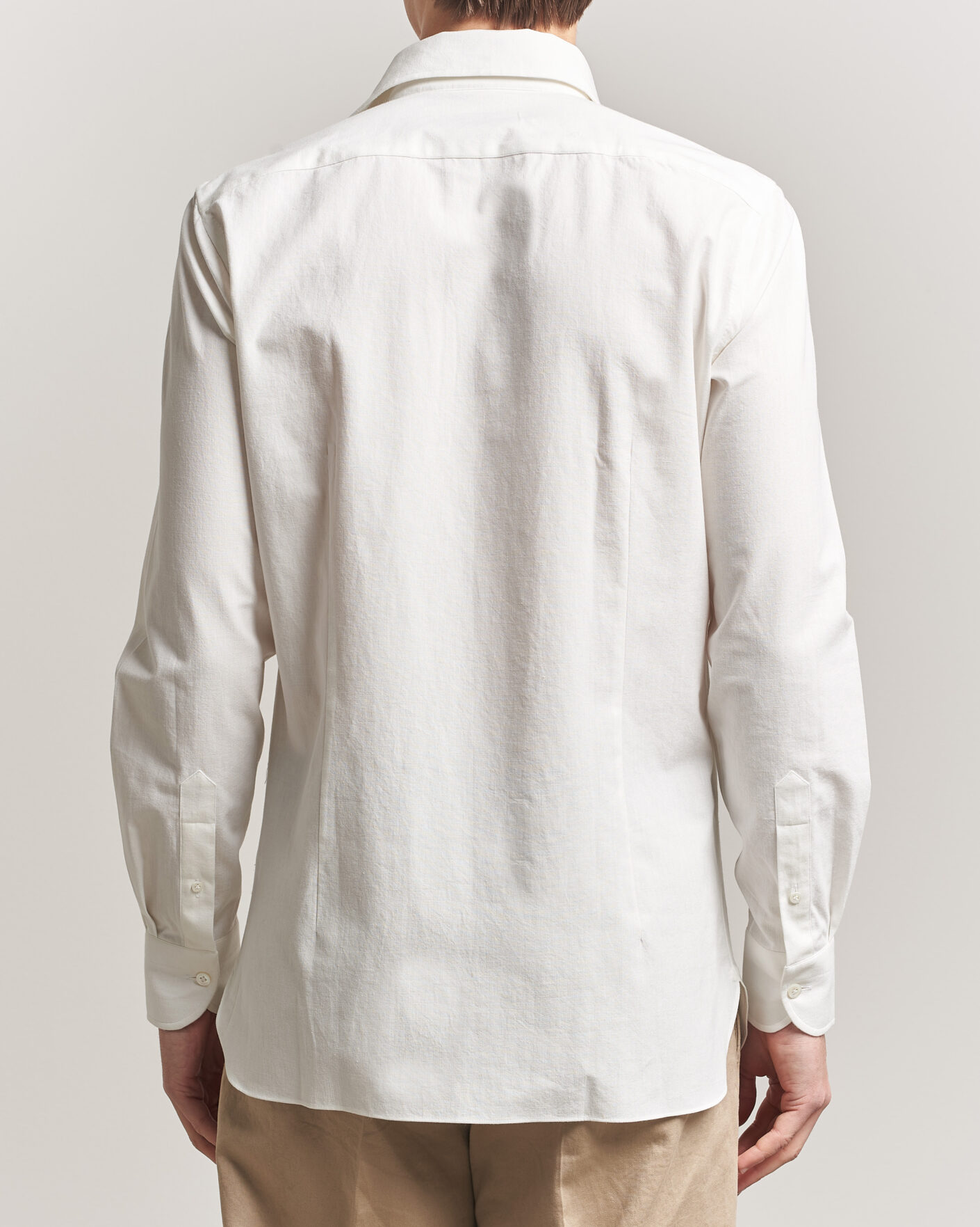 Herr | Skjortor | 100Hands | Washed Japanese Denim Shirt Off White