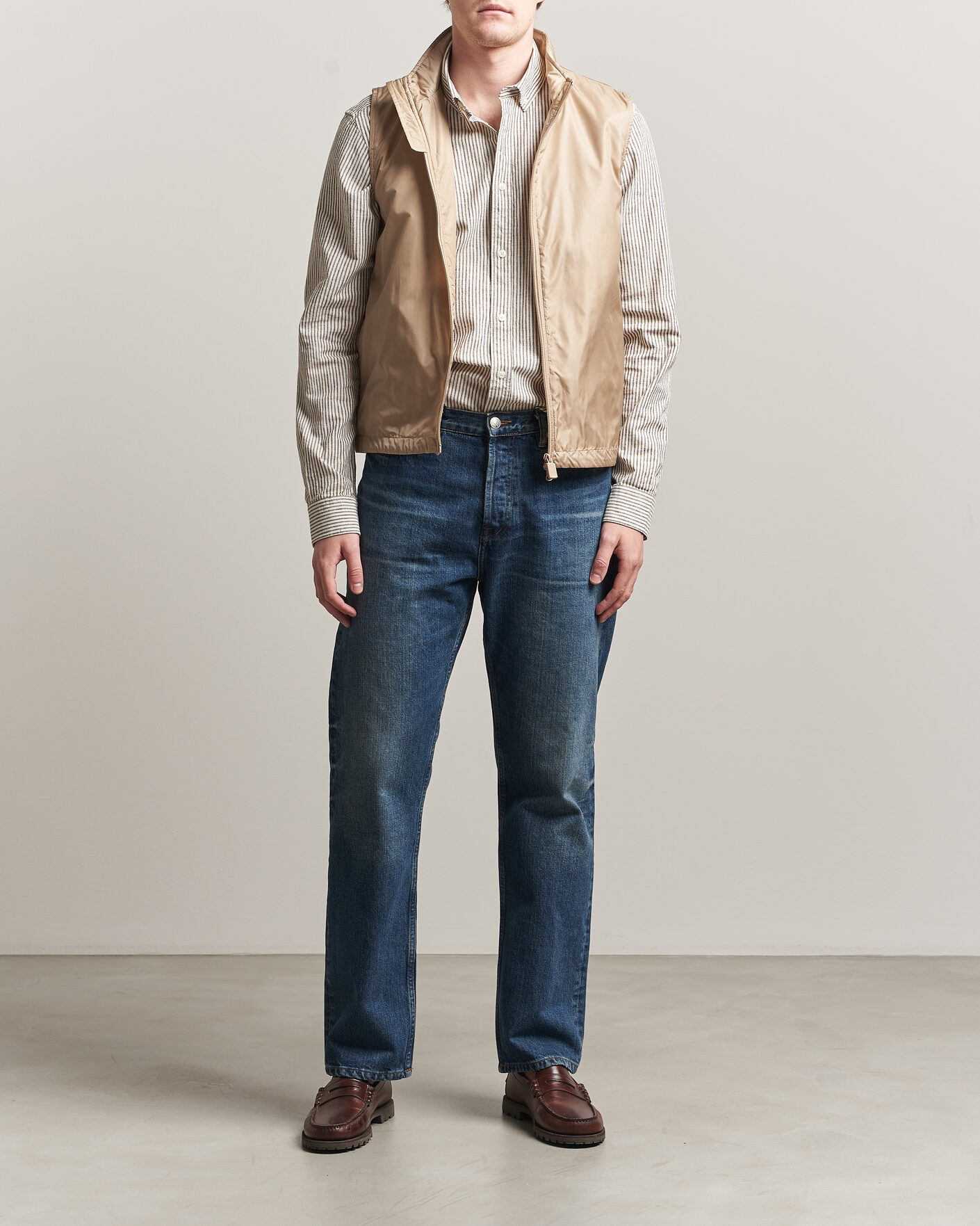 Herr | Västar | Aspesi | Vernes Nylon Gilet Beige