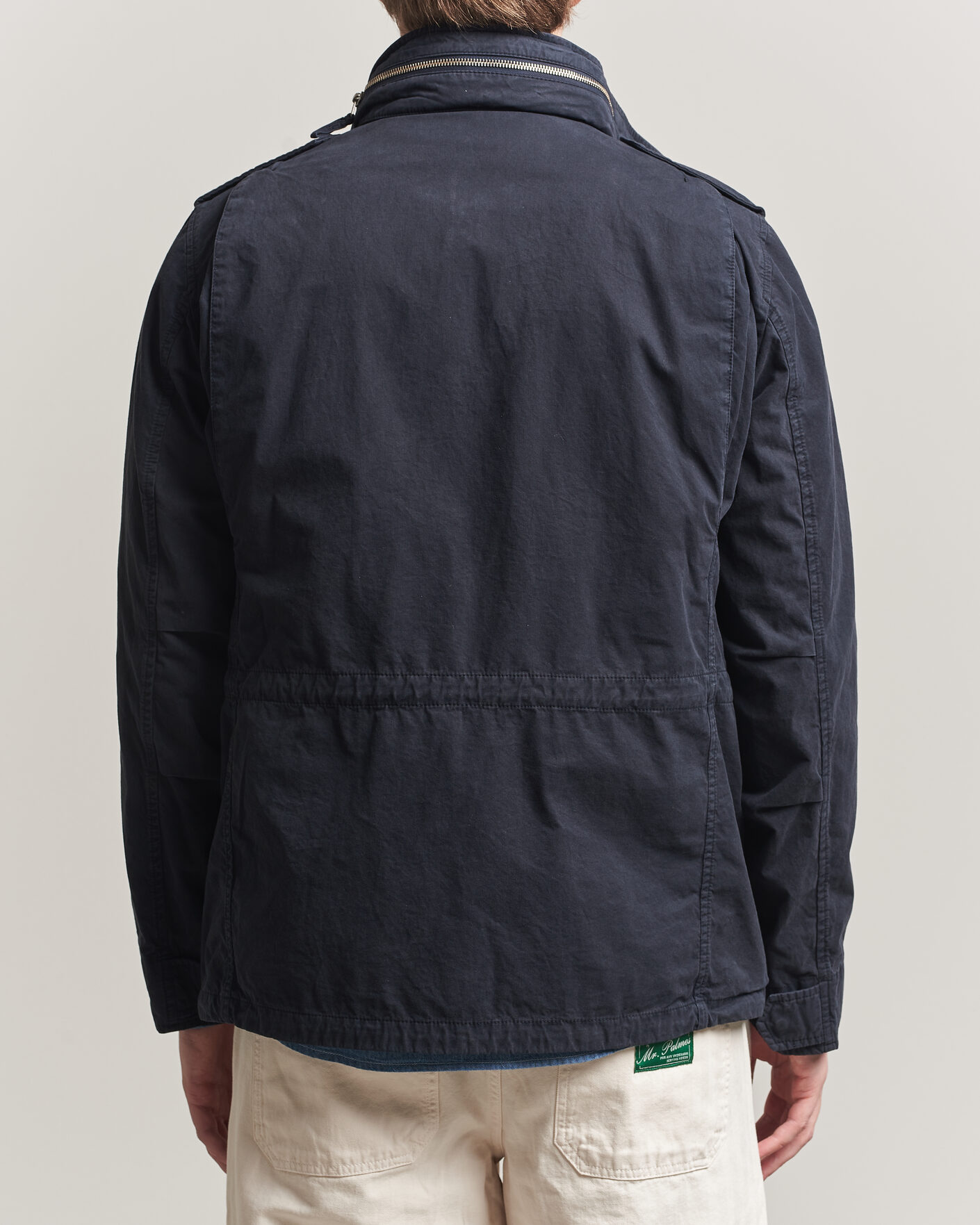 Herr | Jackor | Aspesi | Washed Cotton Field Jacket Navy