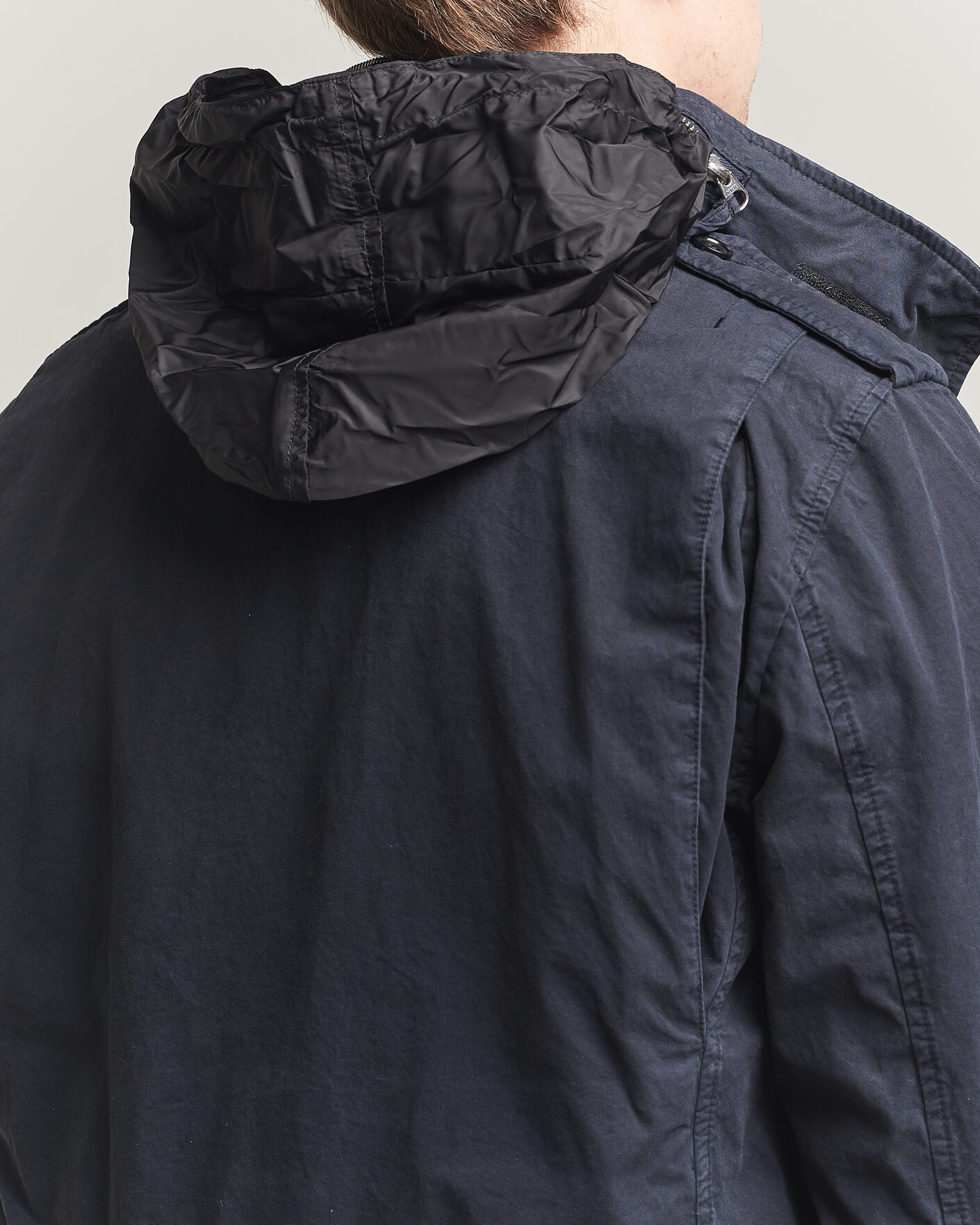 Herr | Jackor | Aspesi | Washed Cotton Field Jacket Navy