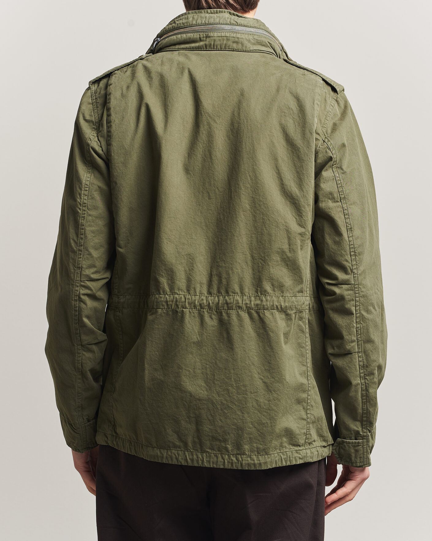 Herr | Jackor | Aspesi | Washed Cotton Field Jacket Military