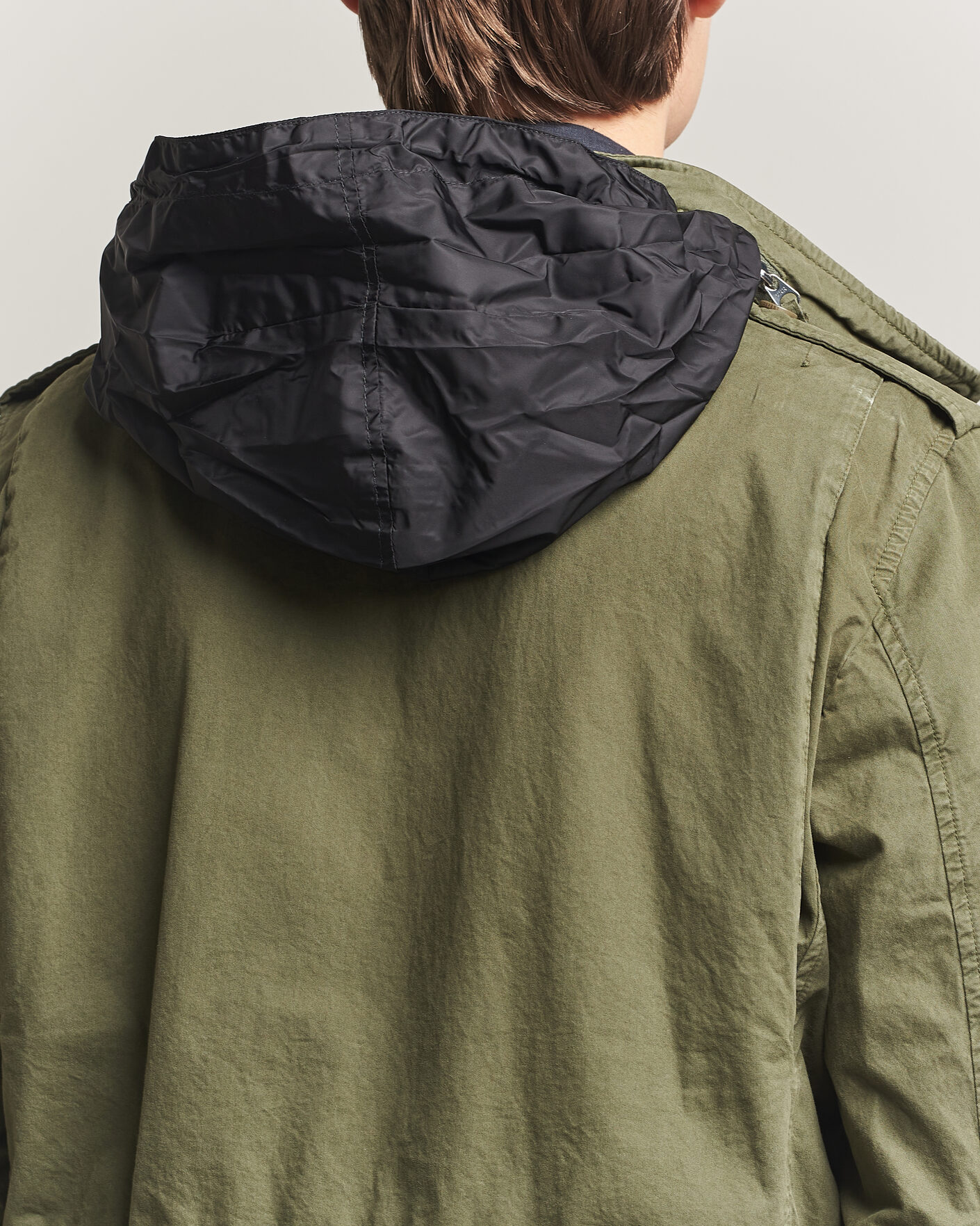 Herr | Jackor | Aspesi | Washed Cotton Field Jacket Military