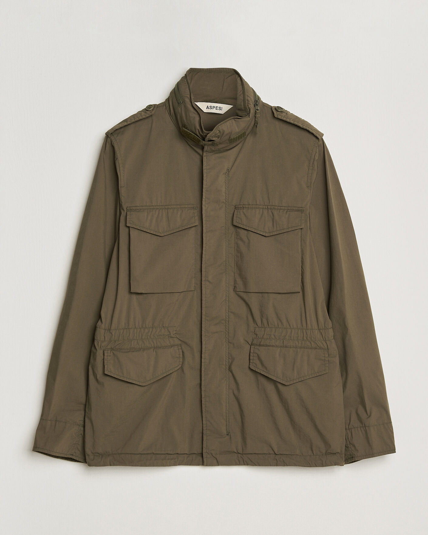 Herr | Jackor | Aspesi | Lightweight Cotton Field Jacket Military