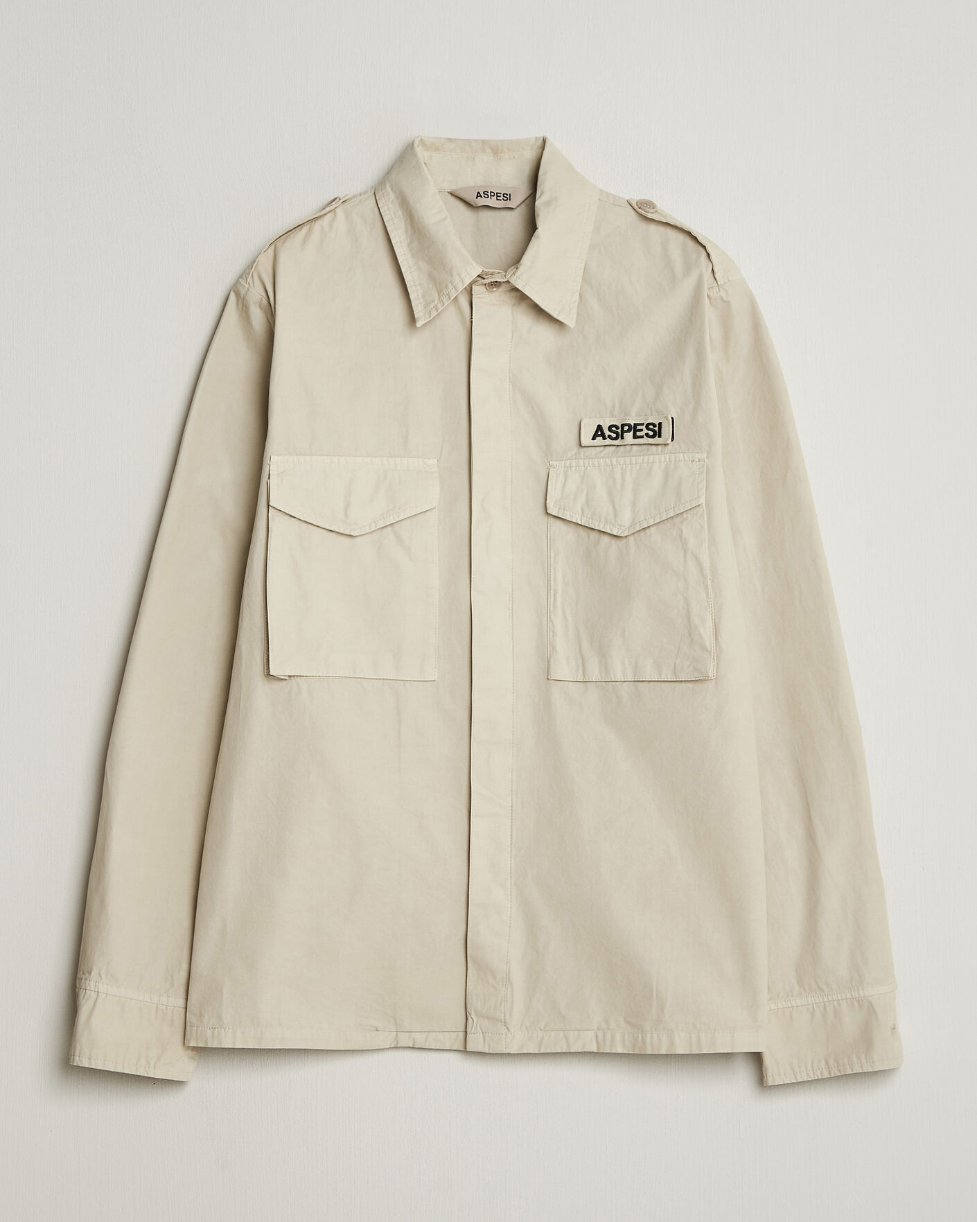 Herr | Jackor | Aspesi | Cotton Field Shirt Sand