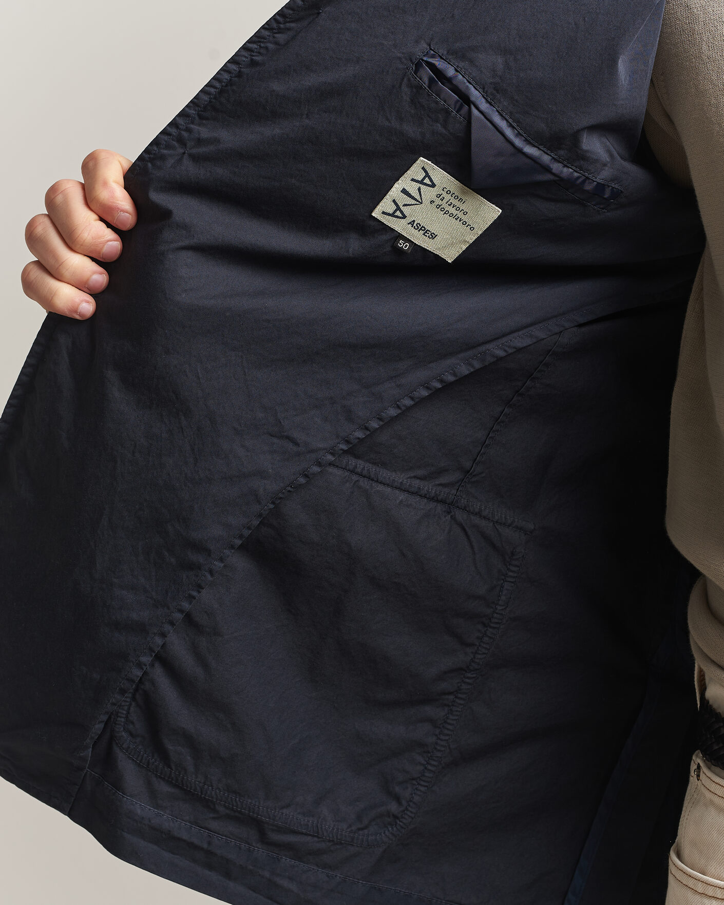 Herr | Kavajer | Aspesi | Cotton Blazer Navy