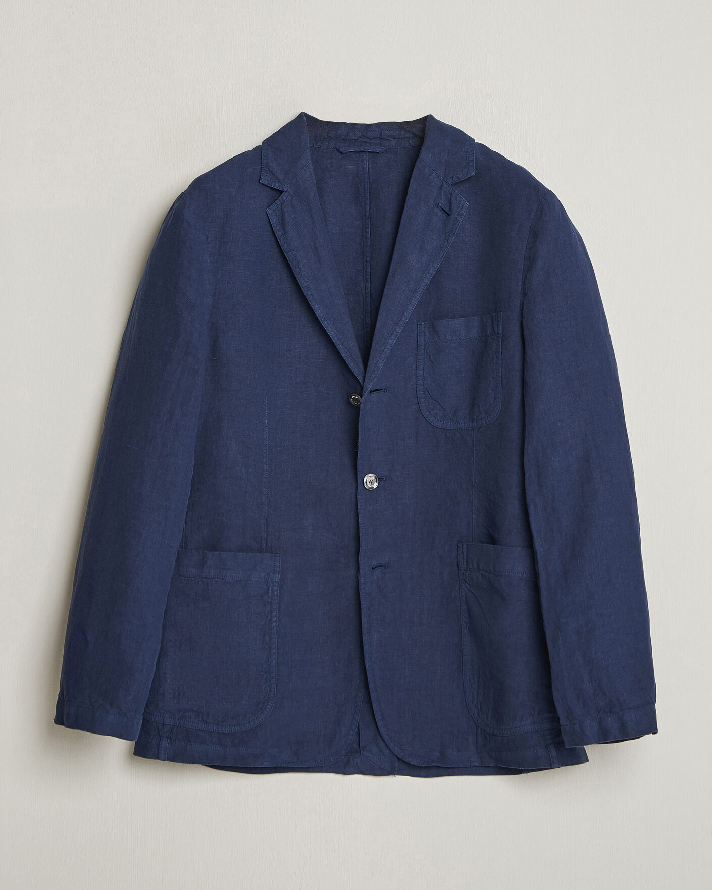 Herr | Kavajer | Aspesi | Samuraki Linen Blazer Navy