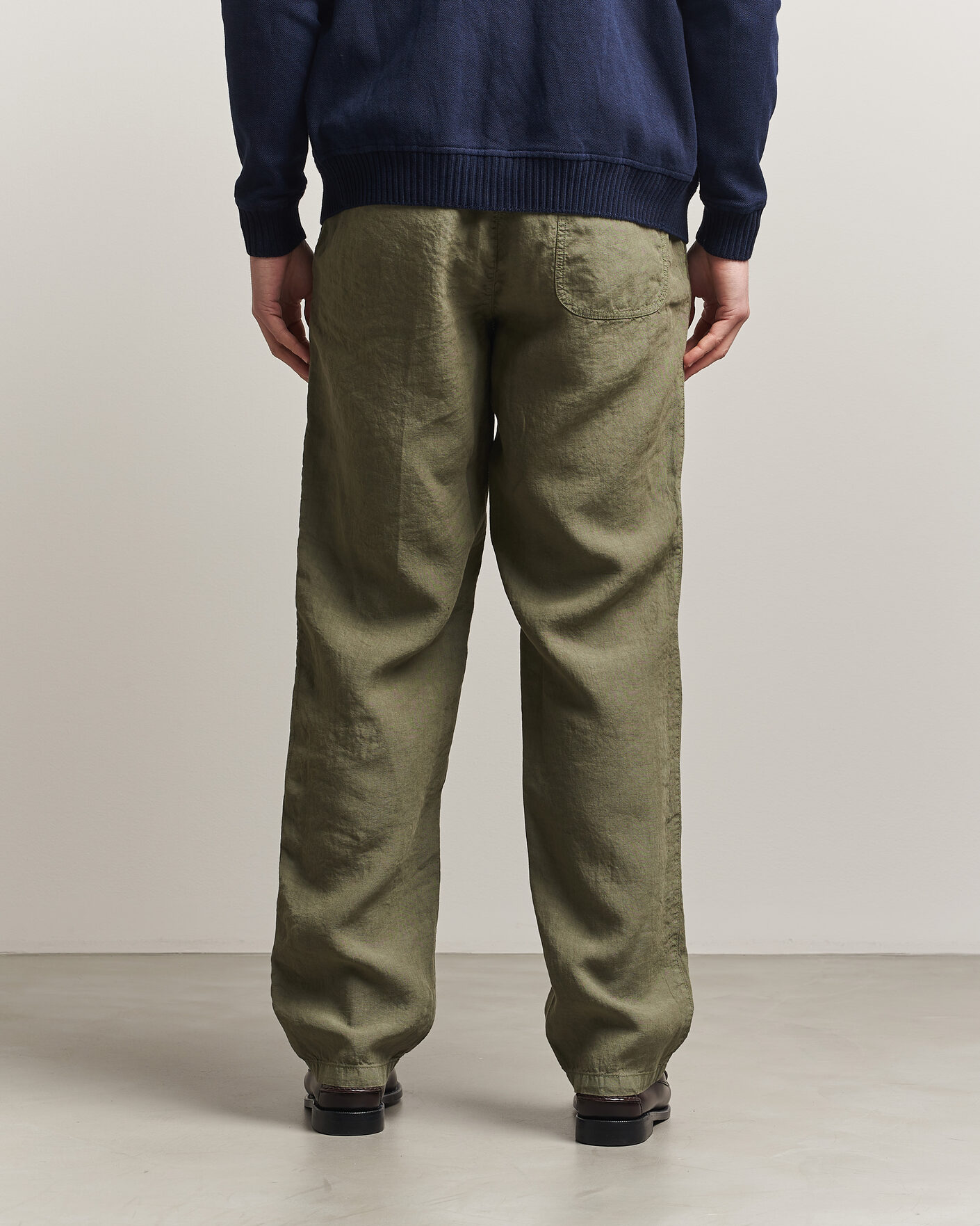 Herr | Byxor | Aspesi | Ventura Linen Pants Military