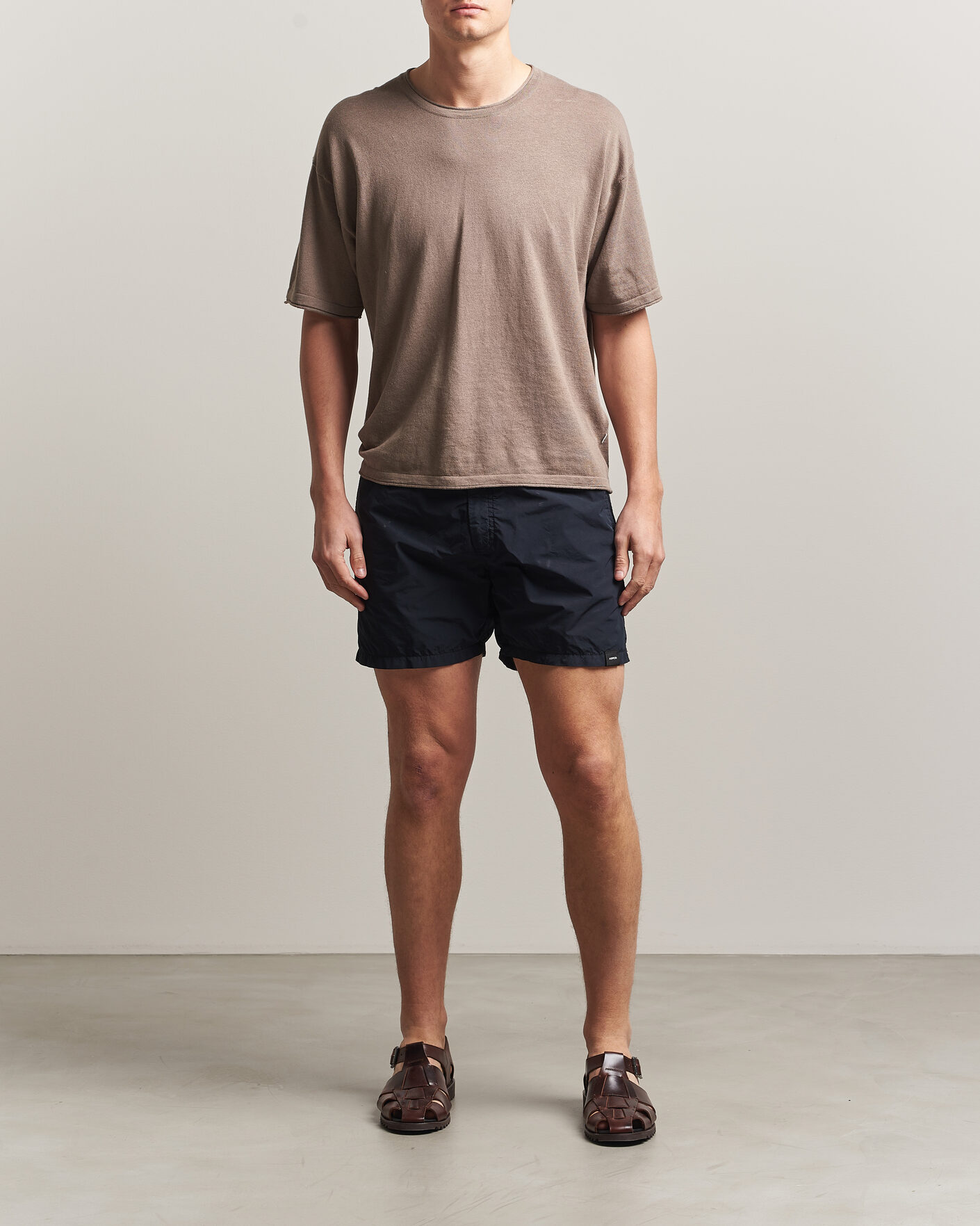 Herr | Badbyxor | Aspesi | Caprese Nylon Swim Trunks Navy
