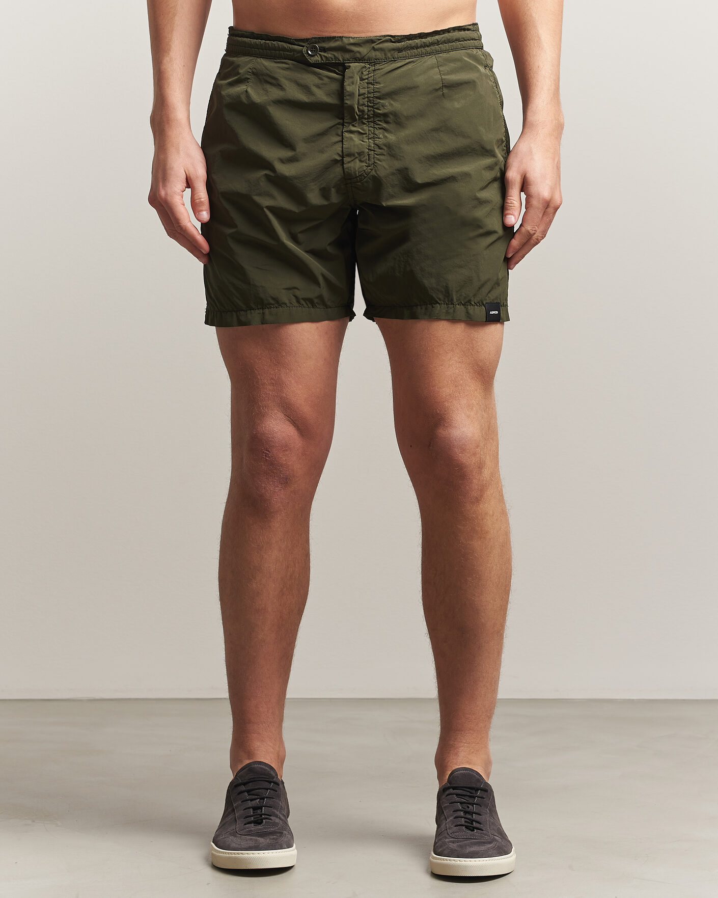 Herr | Badbyxor | Aspesi | Caprese Nylon Swim Trunks Military