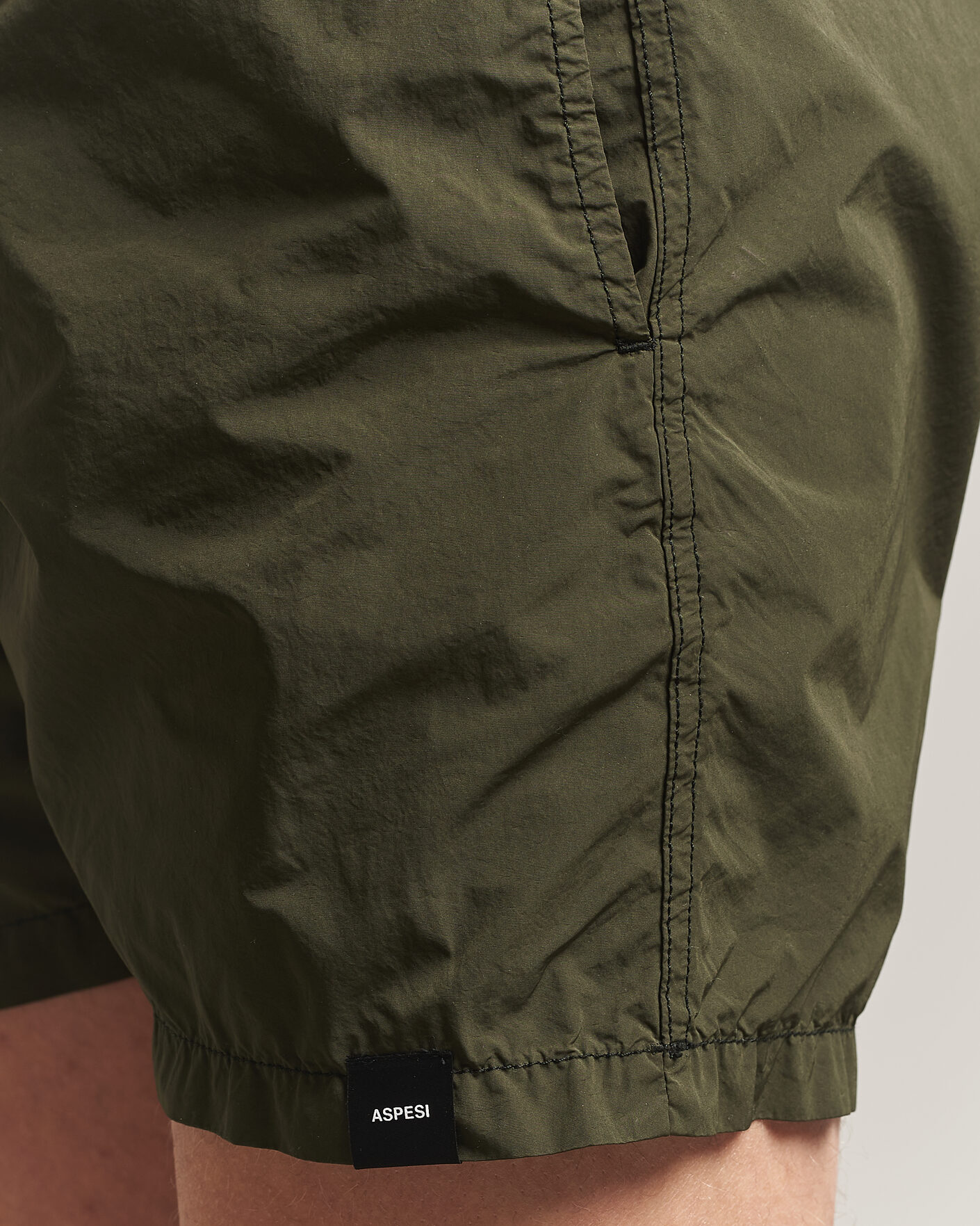 Herr | Badbyxor | Aspesi | Caprese Nylon Swim Trunks Military