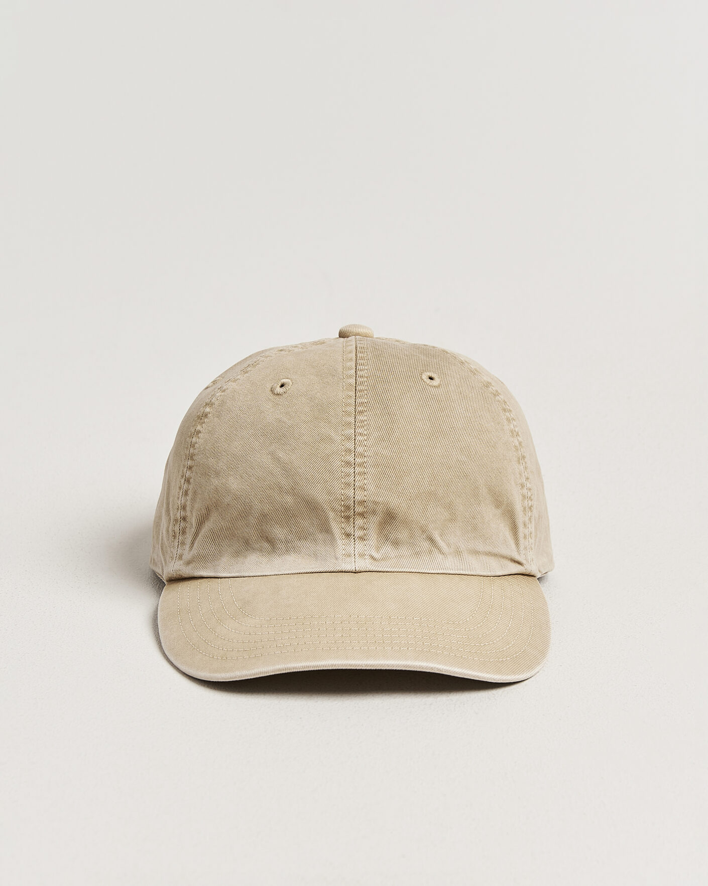 Herr | Hattar & kepsar | Auralee | Garment Dyed Finx Baseball Cap Light Beige