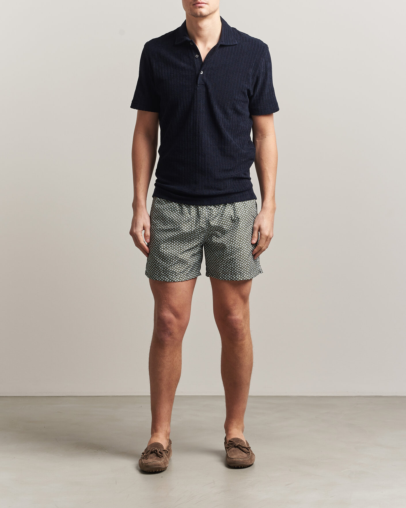 Herr | Badbyxor | Fedeli | Madeira Swim Trunk Green Flowers